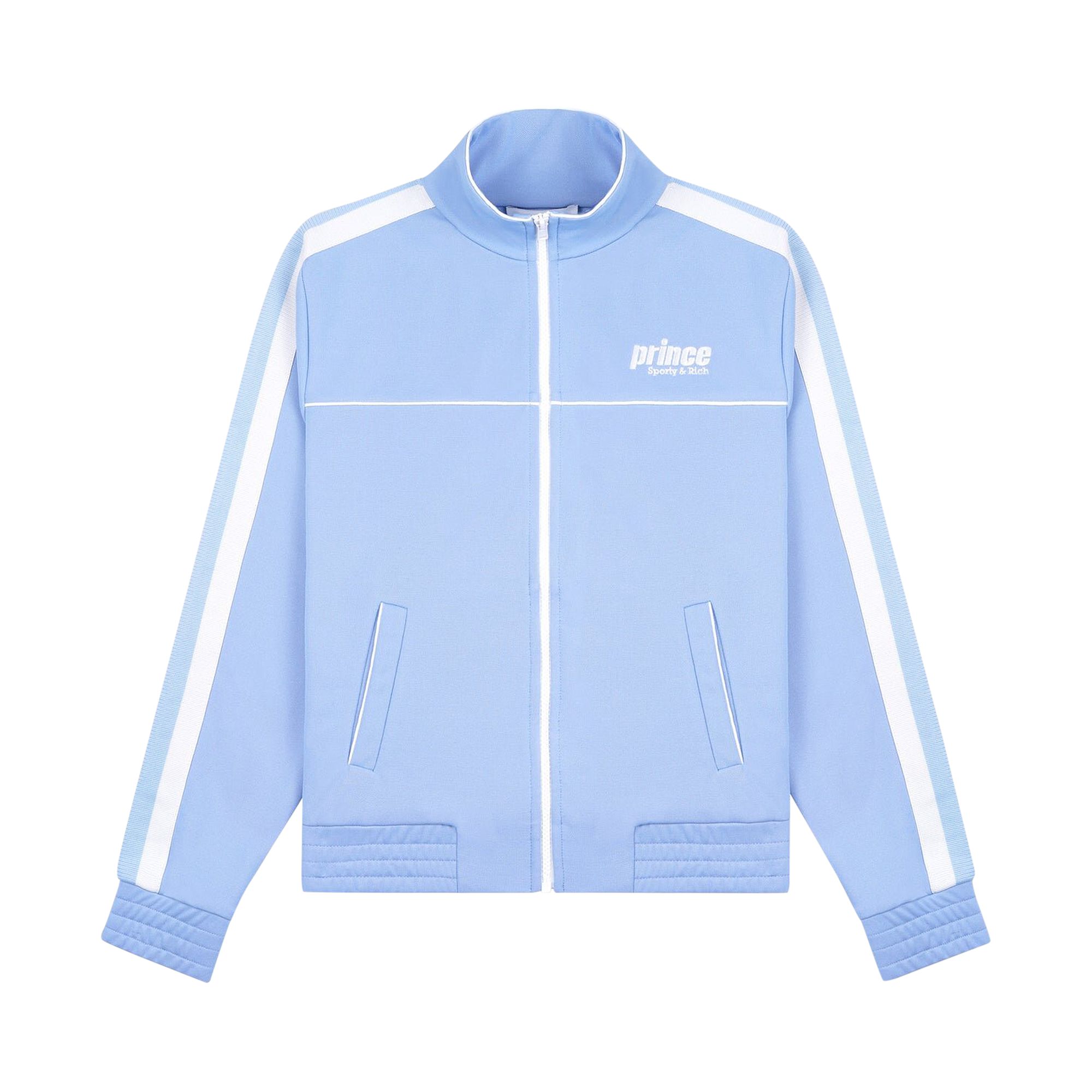 Click to view more detailed imagery on our partner's website Pre-owned Sporty And Rich Sporty & Rich X Prince Sport Court Jacket 'bel Air Blue/white'
