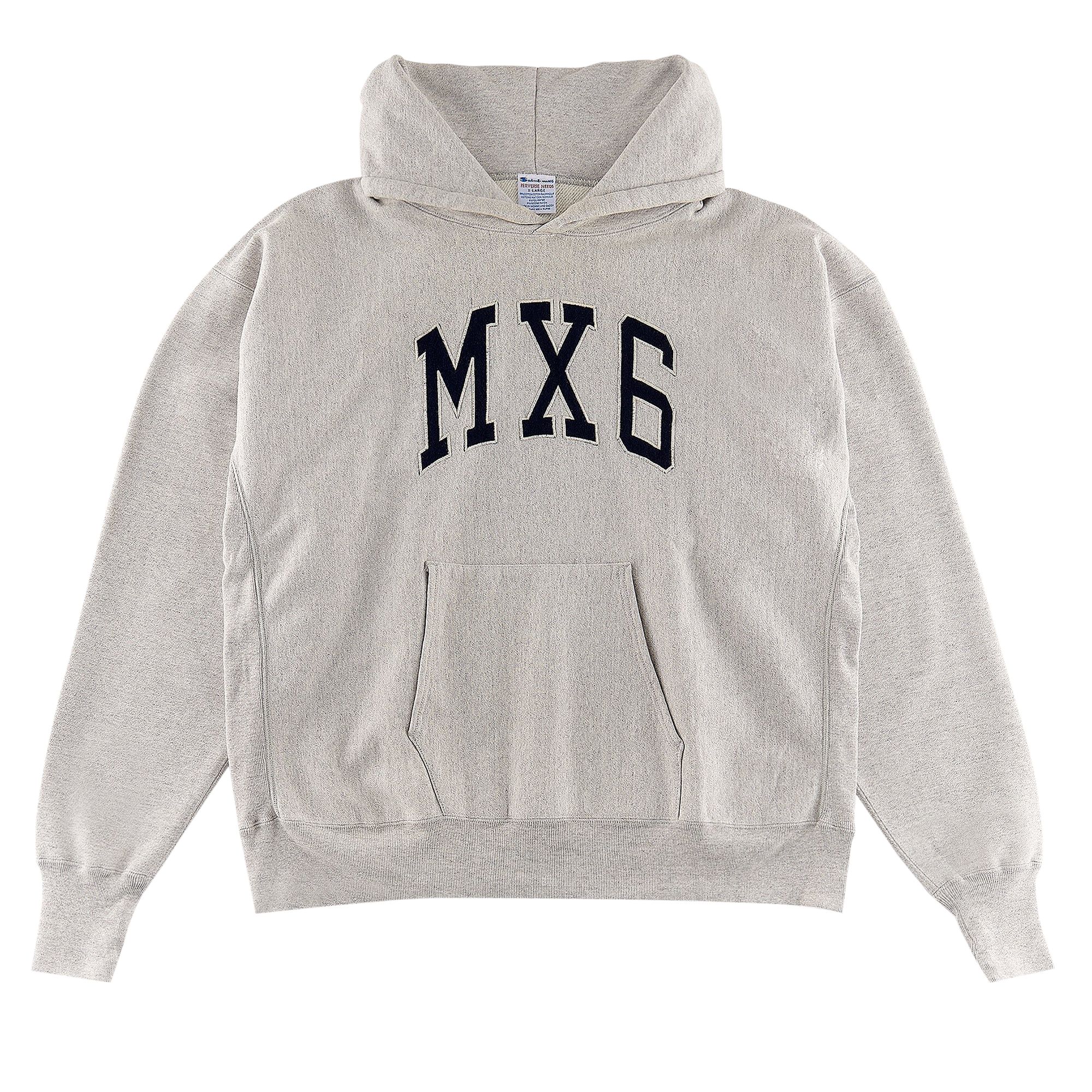 Pre-owned Saint Michael Mx6 Hoodie 'grey'