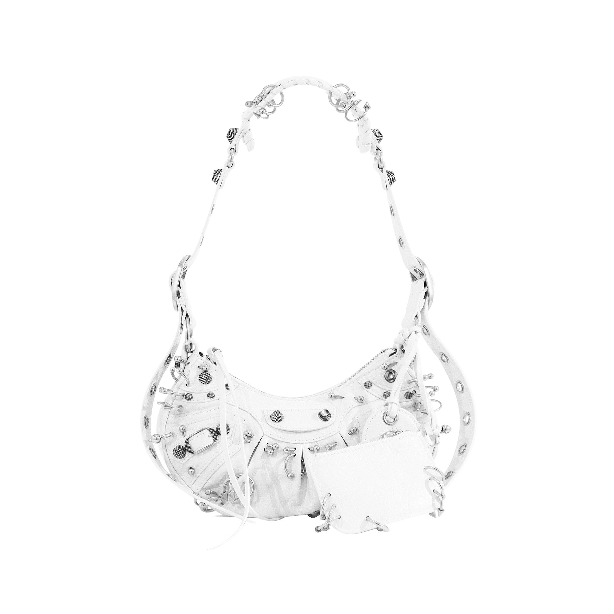 Pre-owned Balenciaga Xs Le Cagole Shoulder Bag 'optic White' | Women's Size Onesize