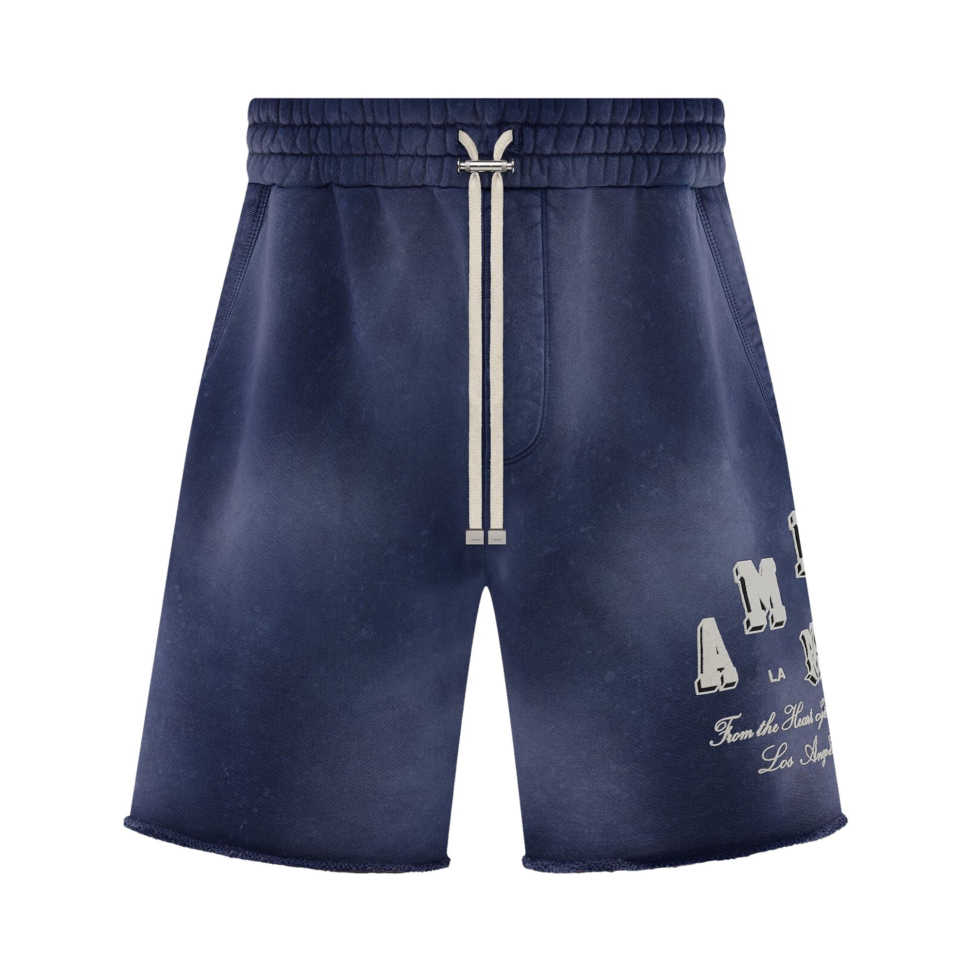 AMIRI AMIRI VINTAGE COLLEGIATE SHORTS 'BLUE'
