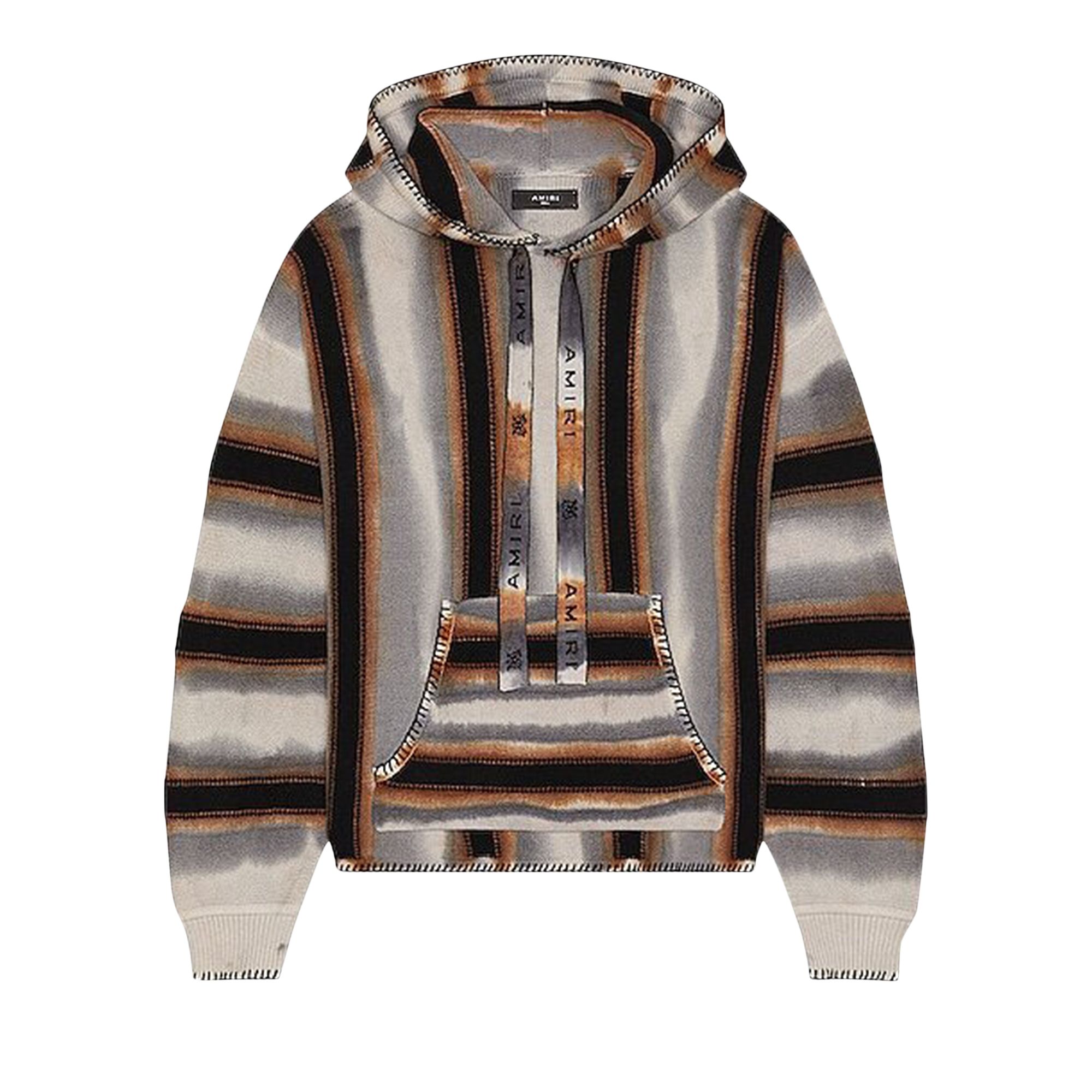 Pre-owned Amiri Baja Stripe Hoodie 'multicolor' | Multi-color | Men's Size Xxl