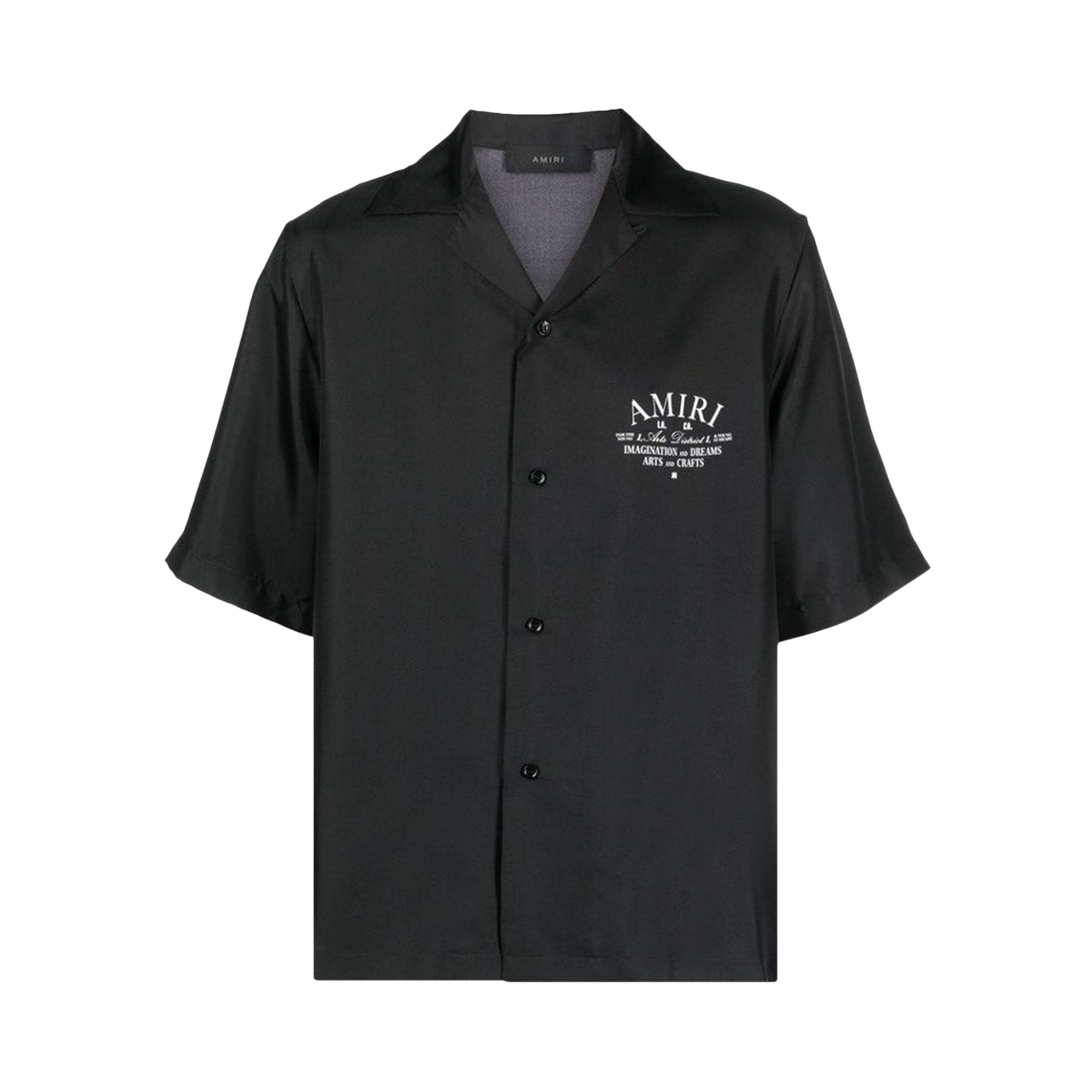 Pre-owned Amiri Arts District Bowling Shirt 'black' | Men's Size L