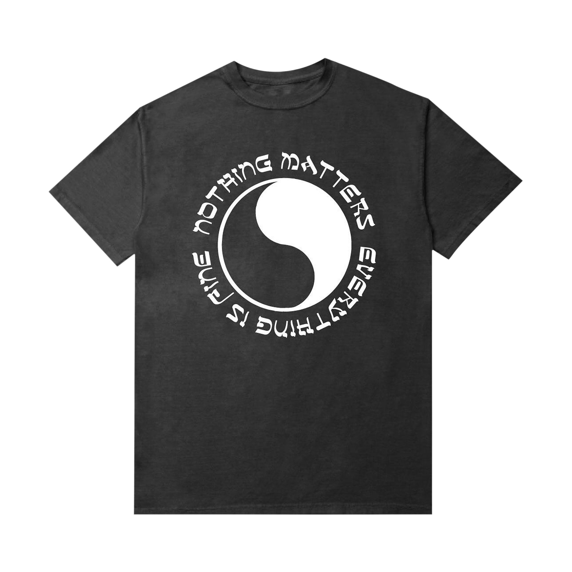 Pre-owned Market Everything's Fine T-shirt 'washed Black'