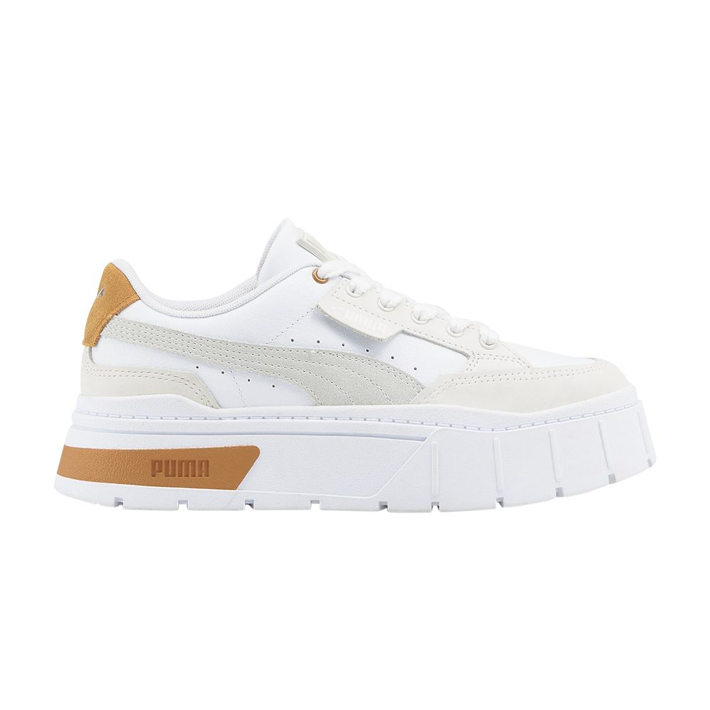 Pre-owned Puma Wmns Mayze Stack Luxe 'frosted Ivory White'