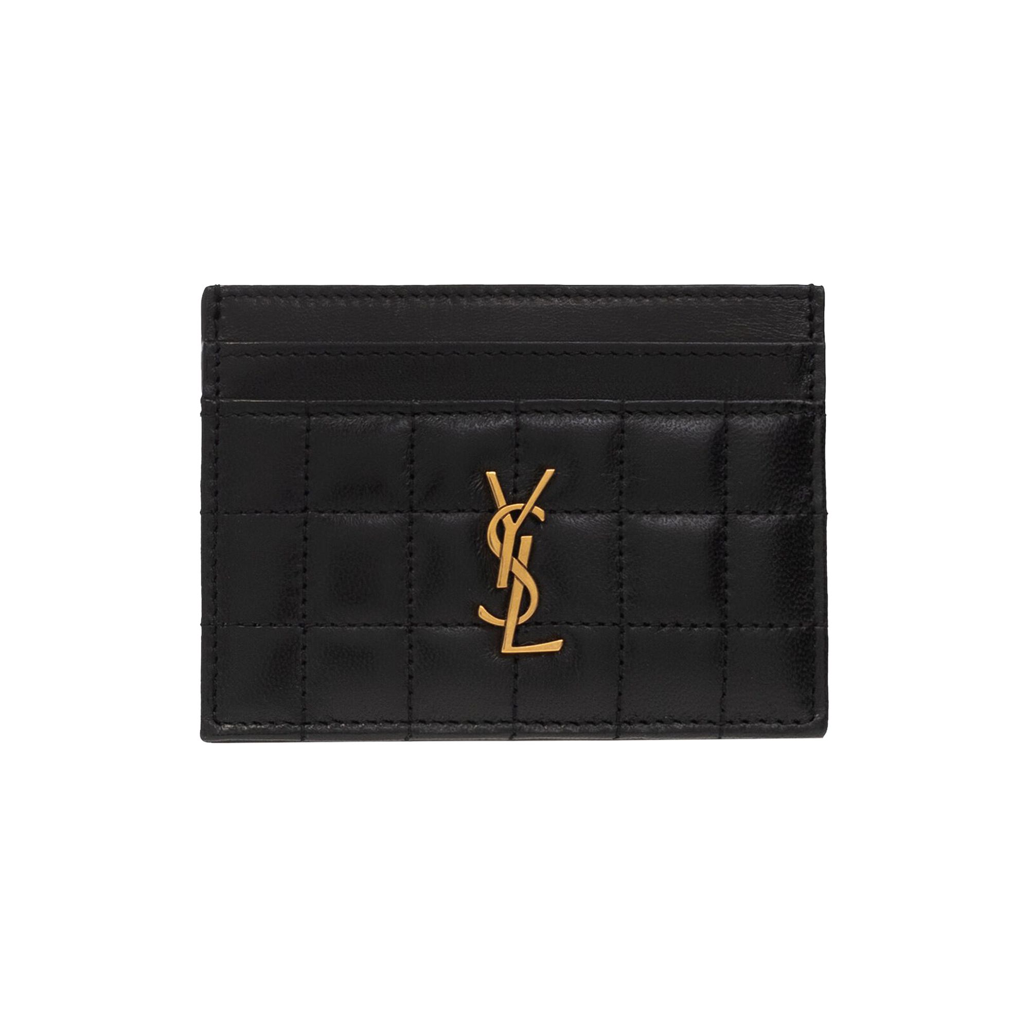 Pre-owned Saint Laurent Credit Card Holder 'black'