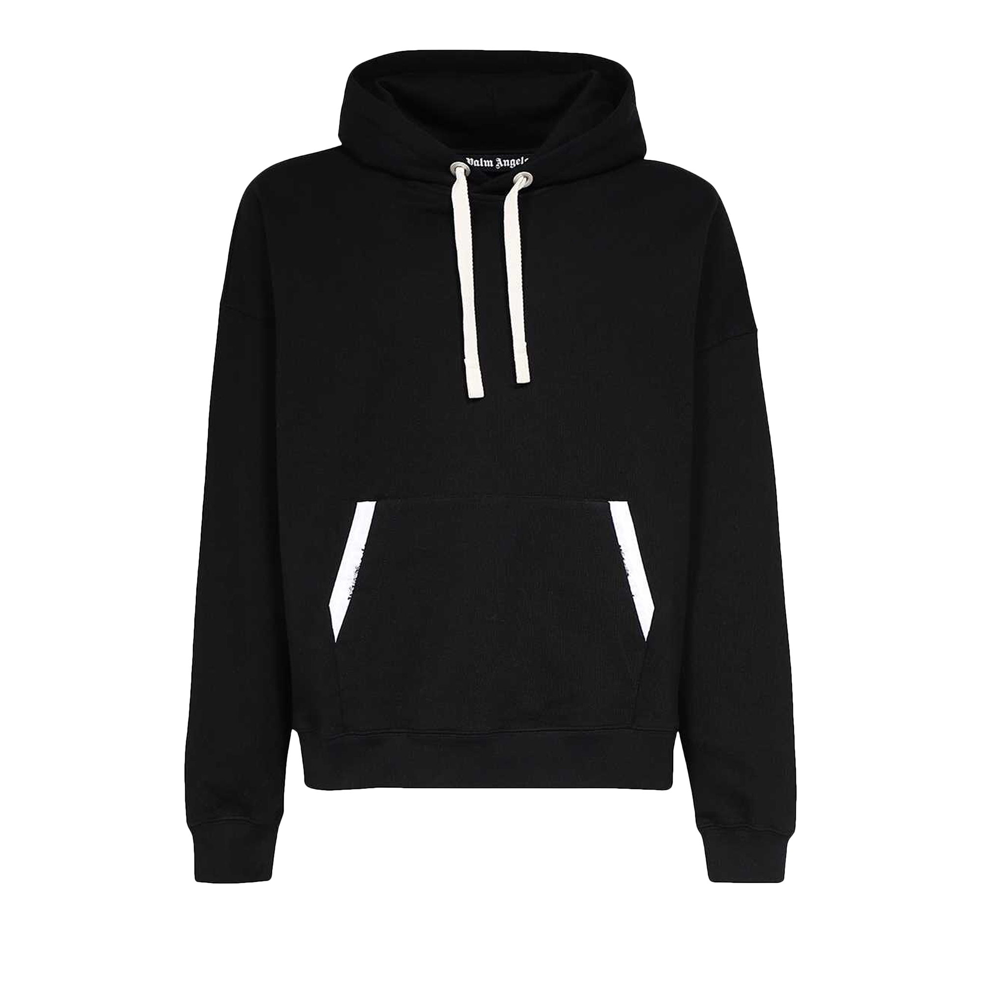 Pre-owned Palm Angels Sartorial Tape Classic Hoodie 'black/off White'