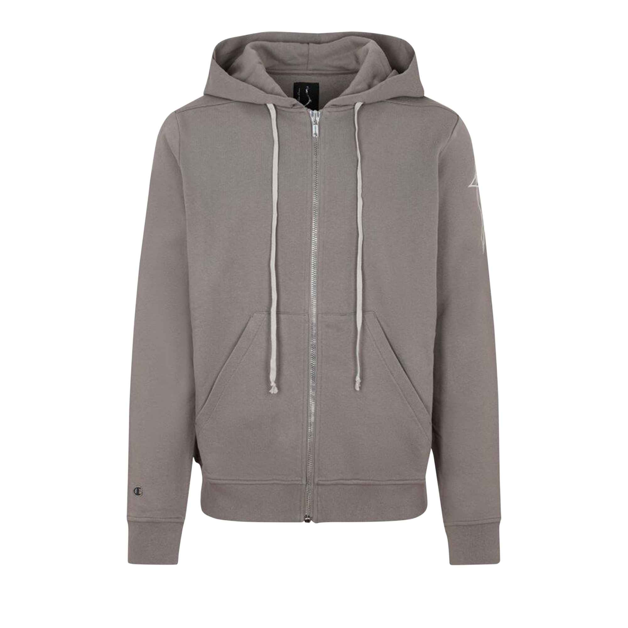 Pre-owned Rick Owens X Champion Knitted Jasons Hoodie 'dust' In Grey