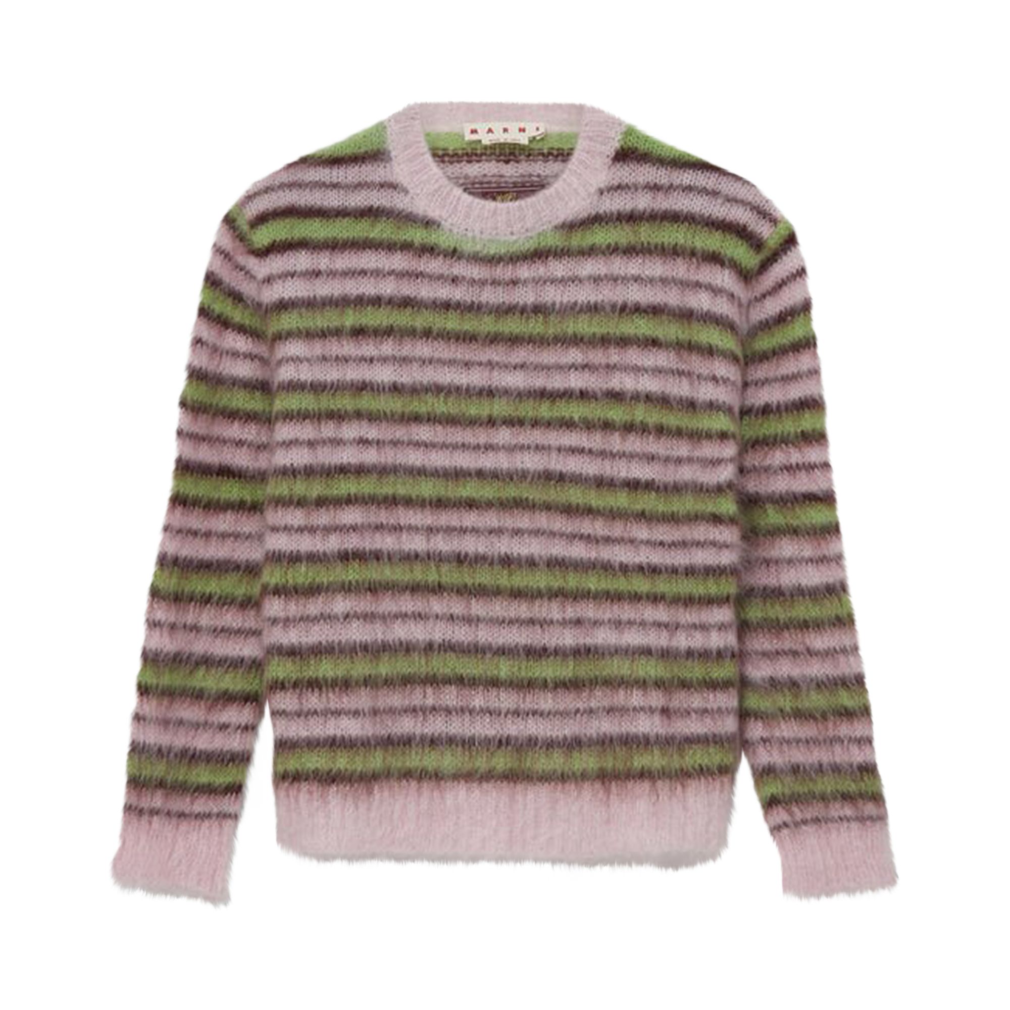 Marni Long-Sleeve Crewneck Sweater 'Pale Pink' | Men's Size 50