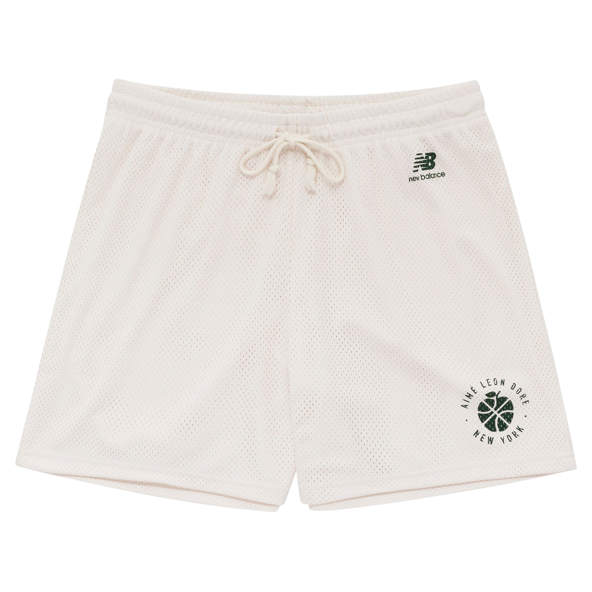 Pre-owned Aimé Leon Dore X New Balance Sonny Ny Gym Short 'pristine' | White | Men's Size Xl