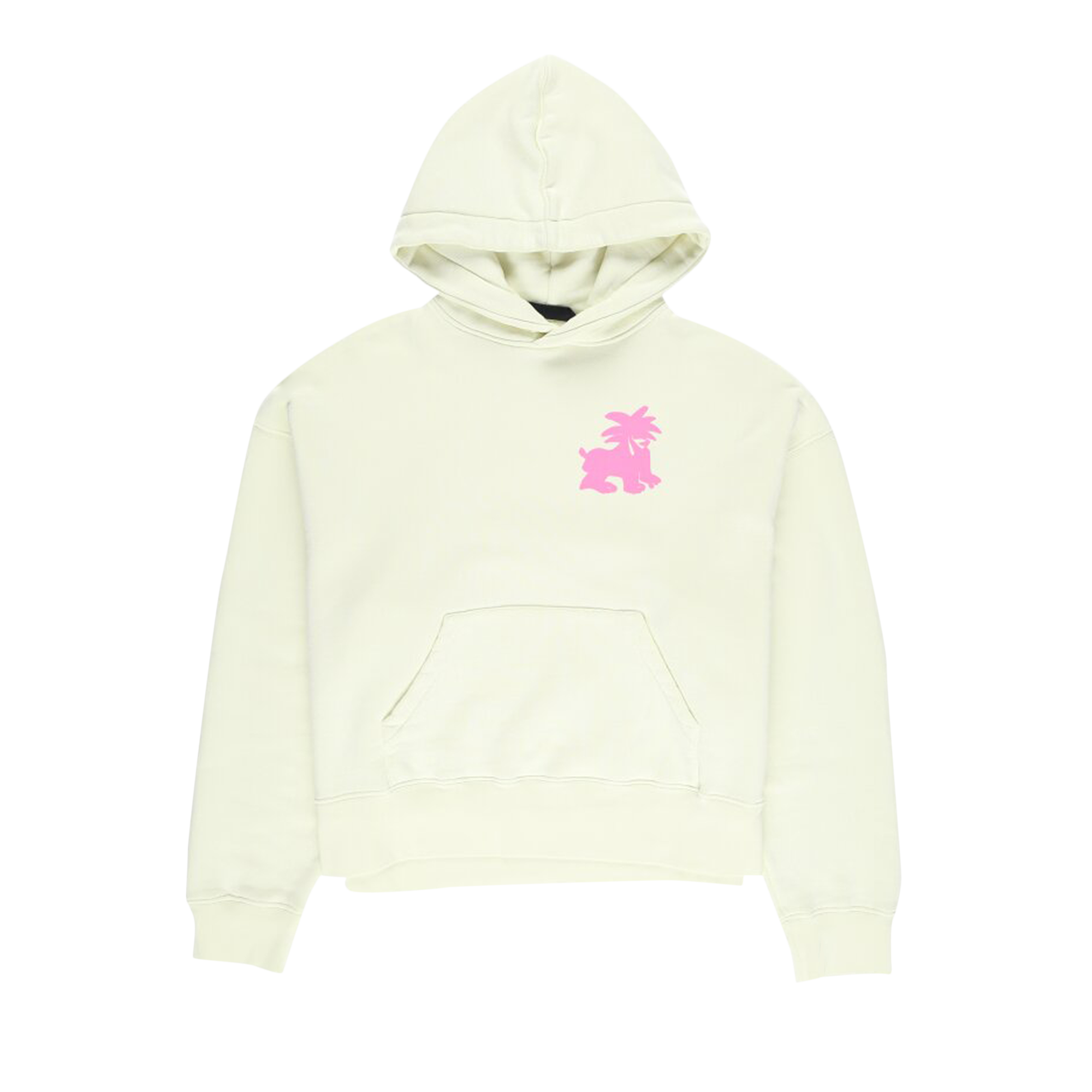 Pre-owned Palm Angels Leon Classic Hoodie 'pale Green/fuchsia'