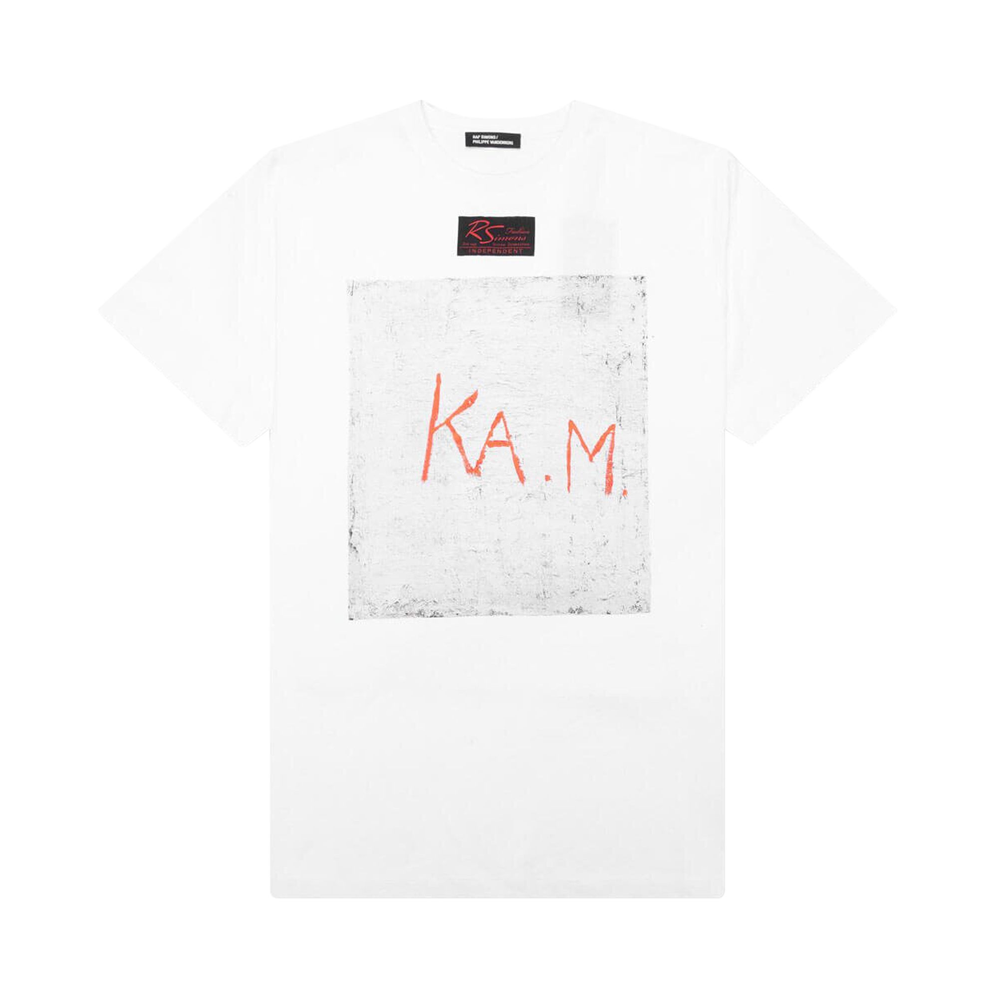 Pre-owned Raf Simons K.a.m. T-shirt 'white' | Men's Size L