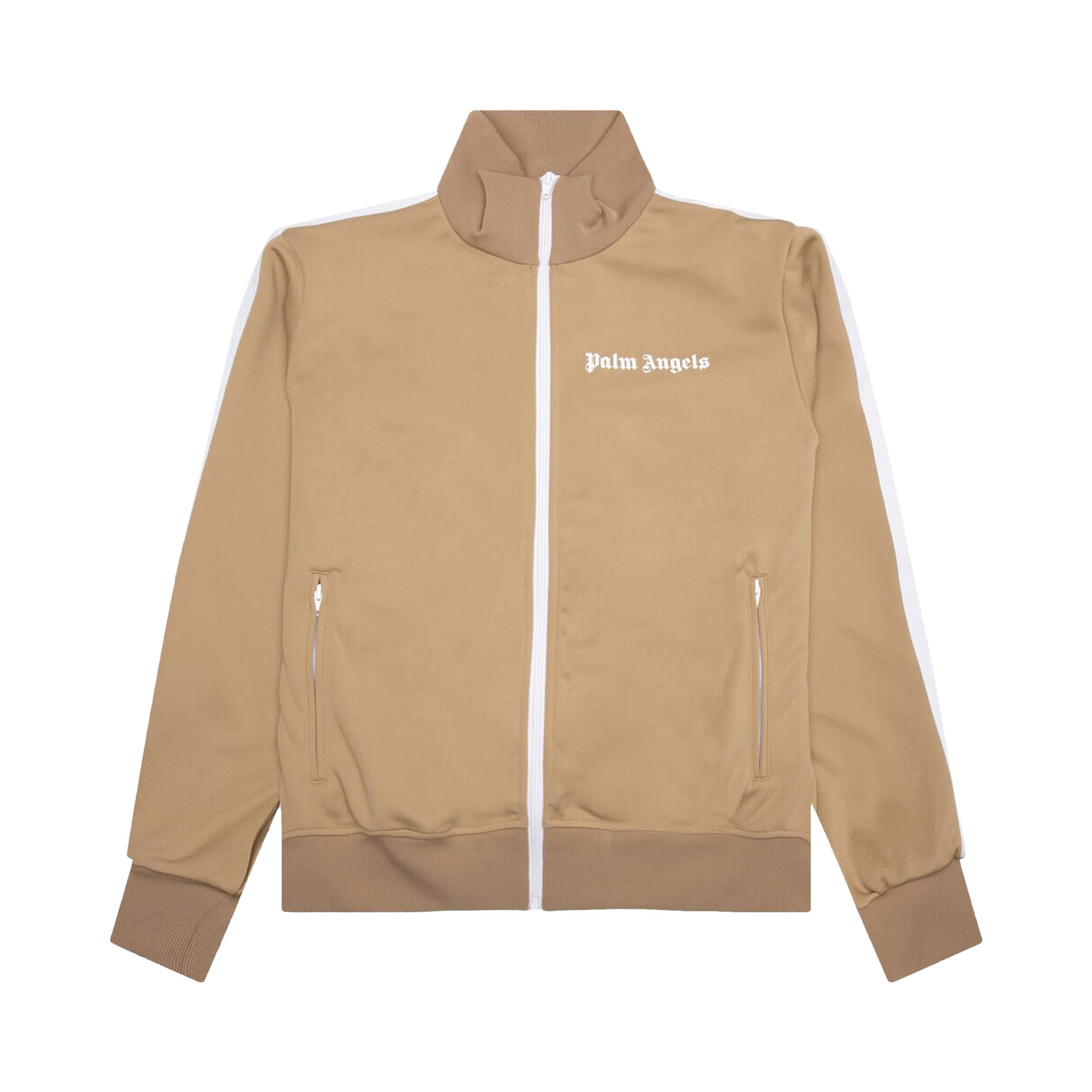 Pre-owned Palm Angels Classic Track Jacket 'beige/white' | Tan | Men's Size Xl