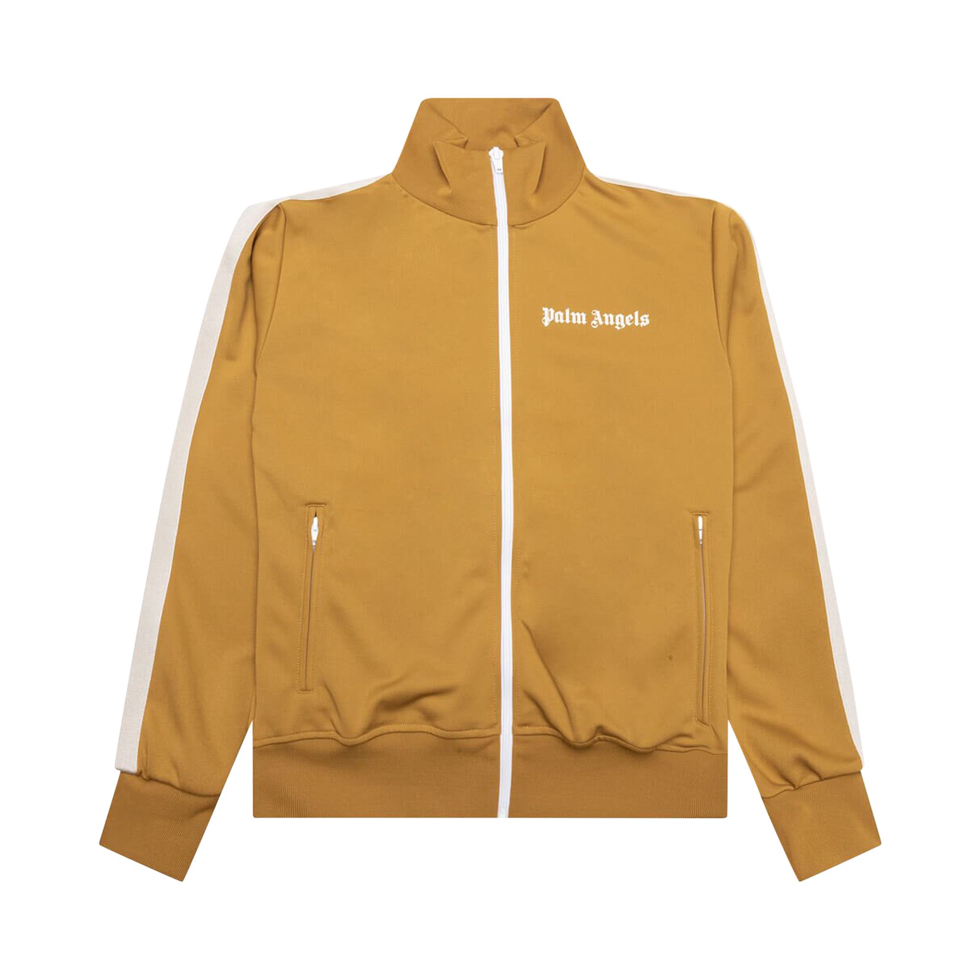 Palm Angels Classic Track Jacket 'Camel/White' | Tan | Men's Size 2XL