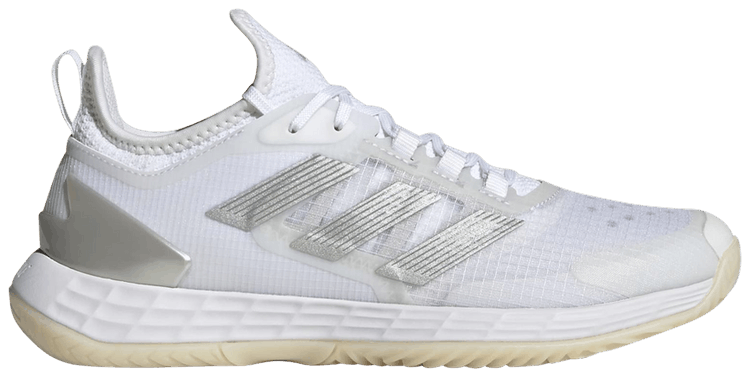 Adidas women's adizero attack tennis shoes  white/silver on sale