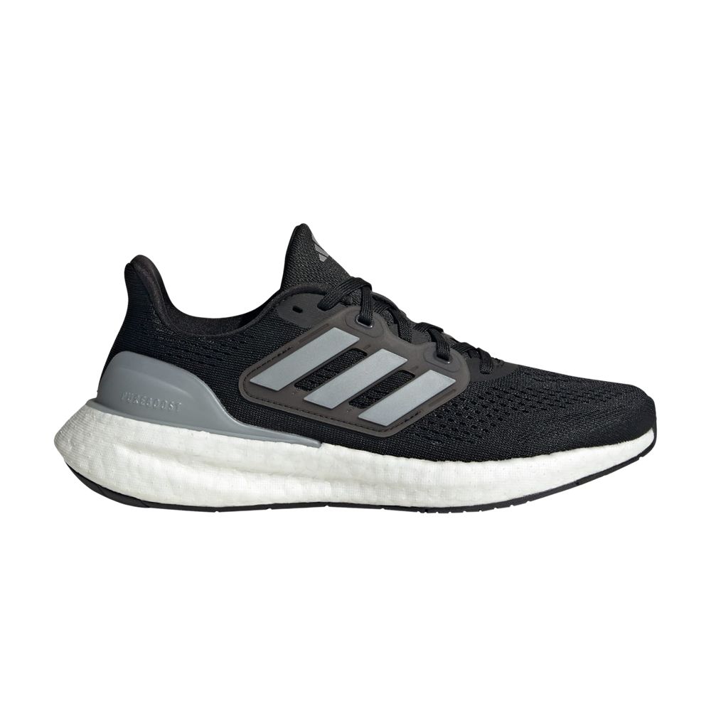 Pre-owned Adidas Originals Wmns Pureboost 23 Wide 'black Silver Metallic'