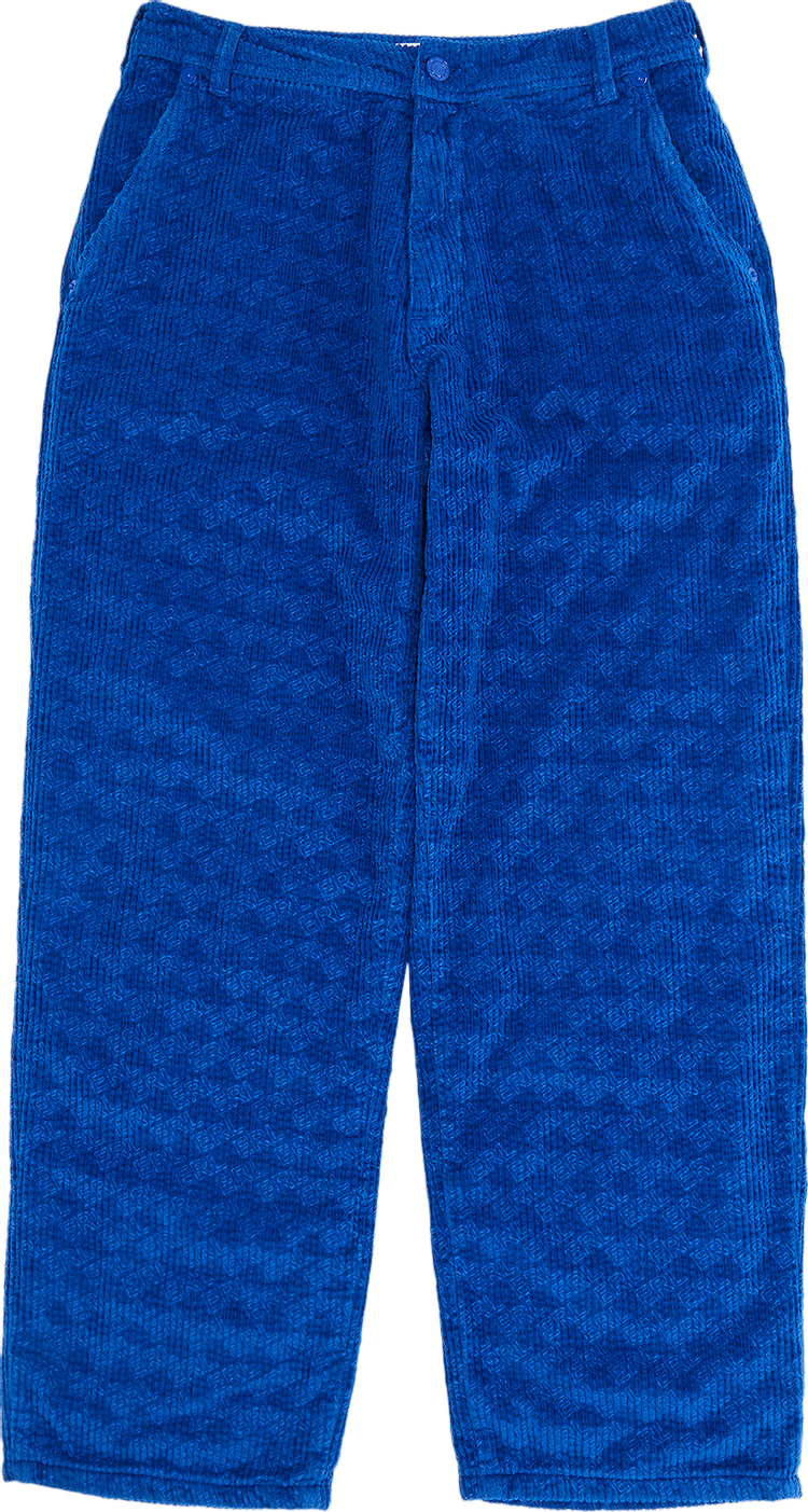 ERL Corduroy Embossed Pants 'Blue'
