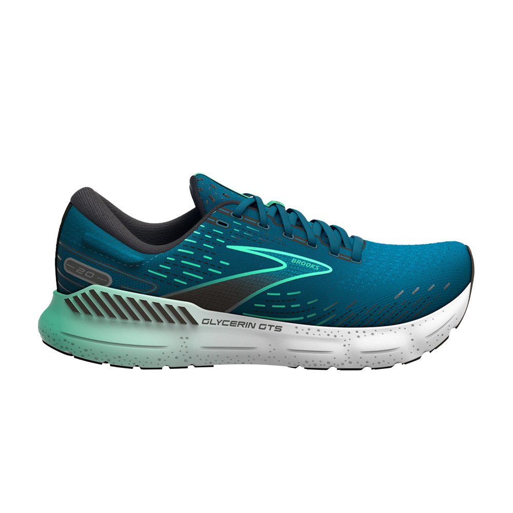 Pre-owned Brooks Glycerin Gts 20 'moroccan Blue Spring Bud'