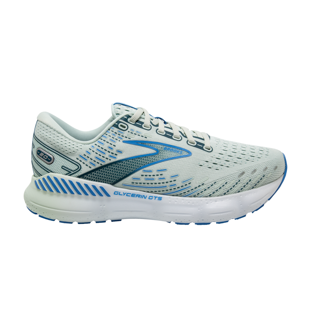 Pre-owned Brooks Wmns Glycerin Gts 20 'blue Glass'