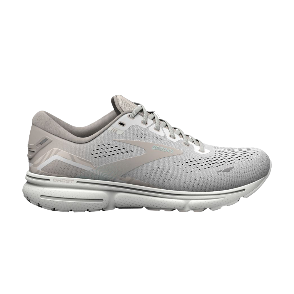 Pre-owned Brooks Wmns Ghost 15 'white Crystal Grey'