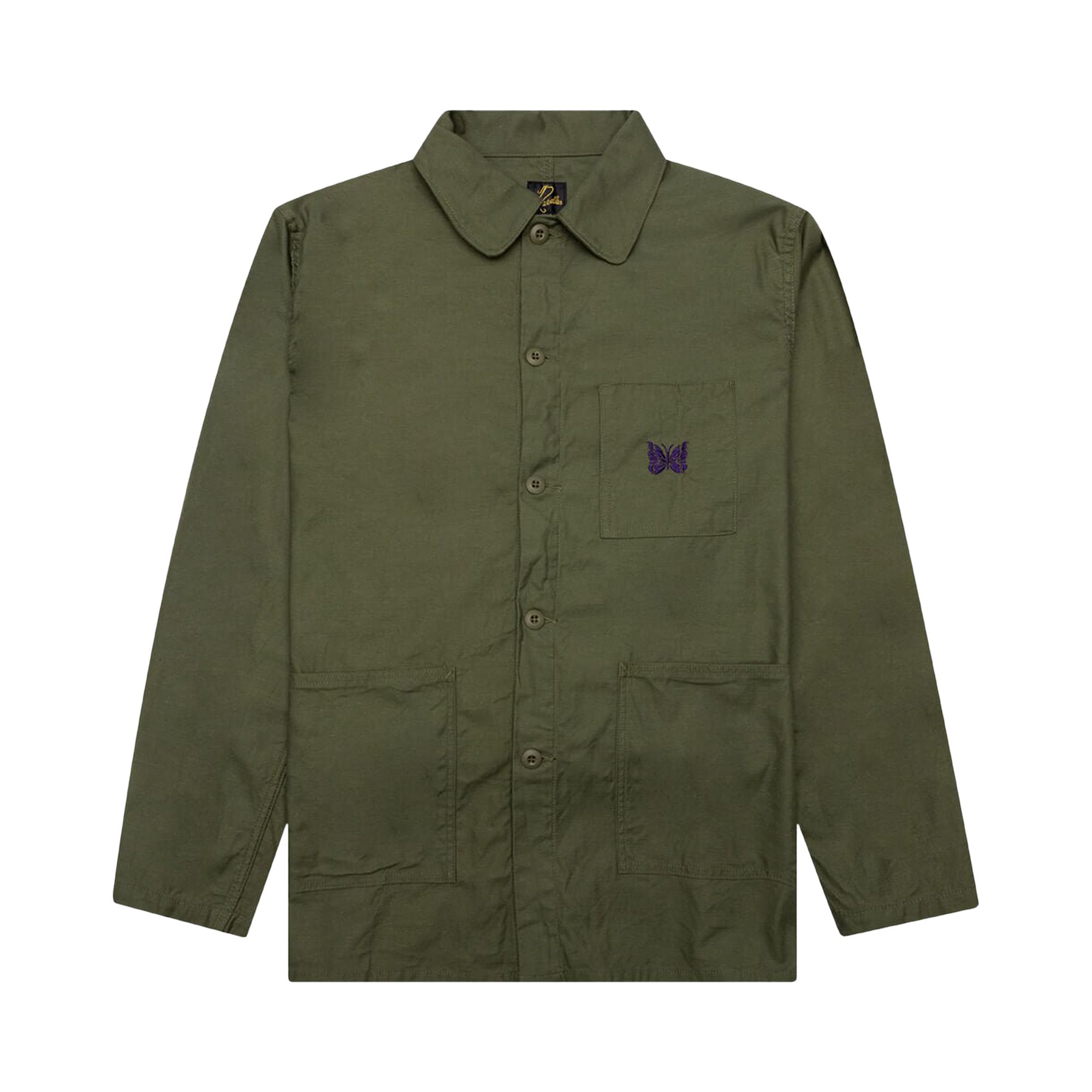 Pre-owned Needles D.n. Coverall Back Sateen 'olive' | Green | Men's Size M
