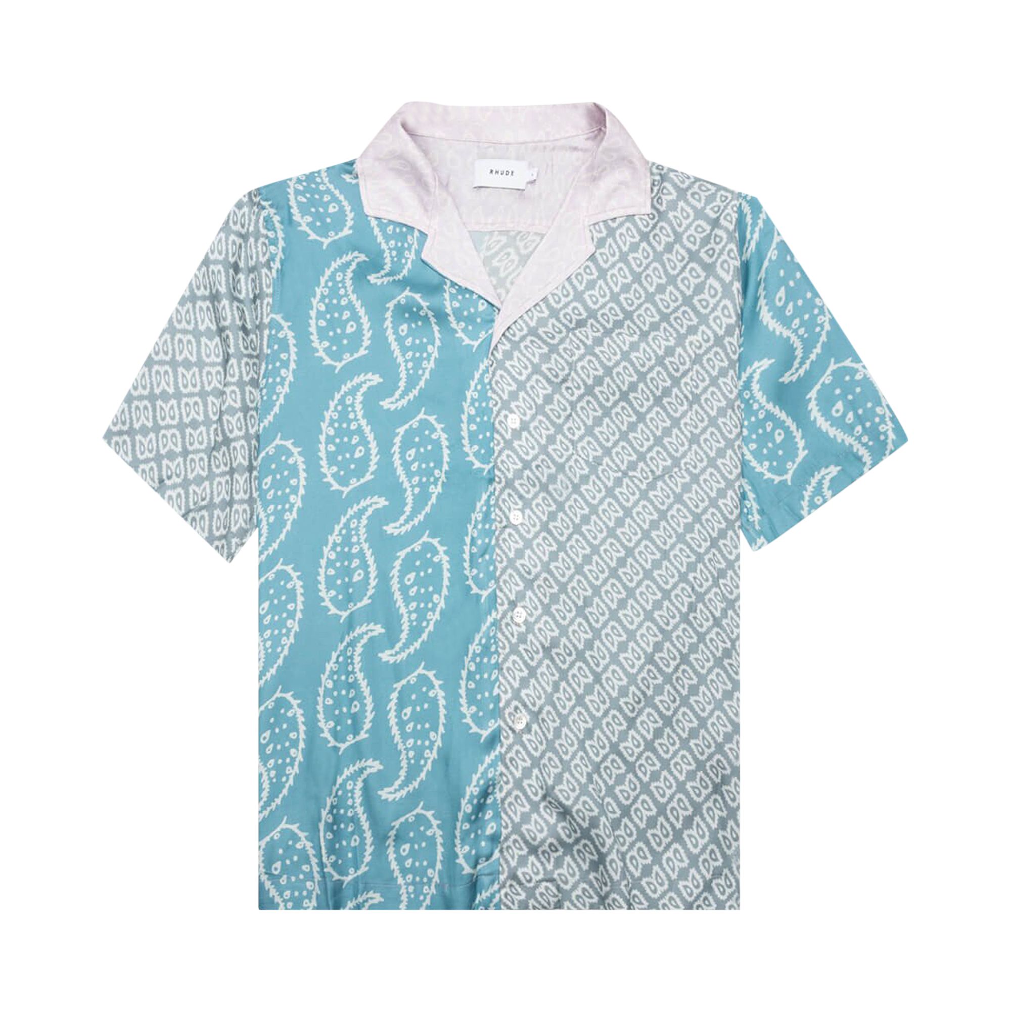 Pre-owned Rhude Multi Paisley Button Down 'green/blue' | Men's Size Xxl