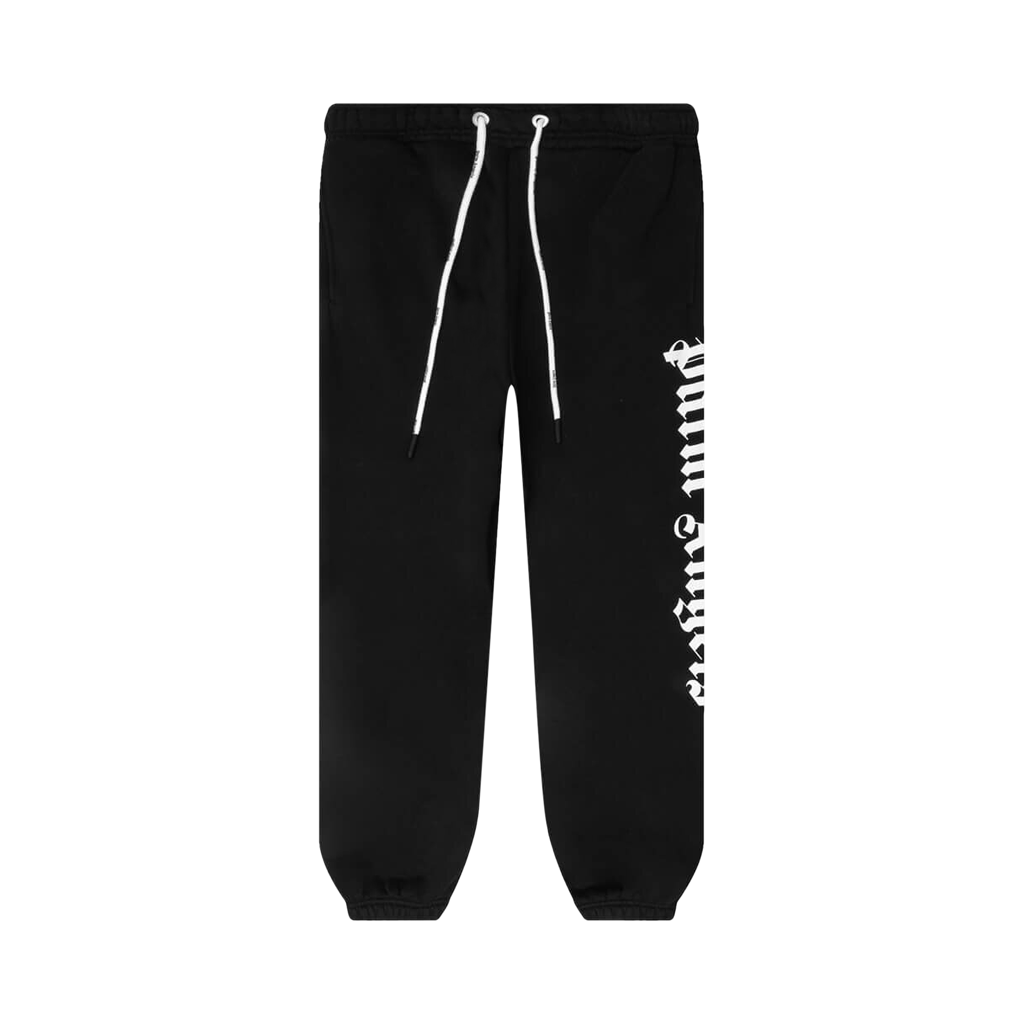 Pre-owned Palm Angels Side Logo Sweatpants 'black/white'