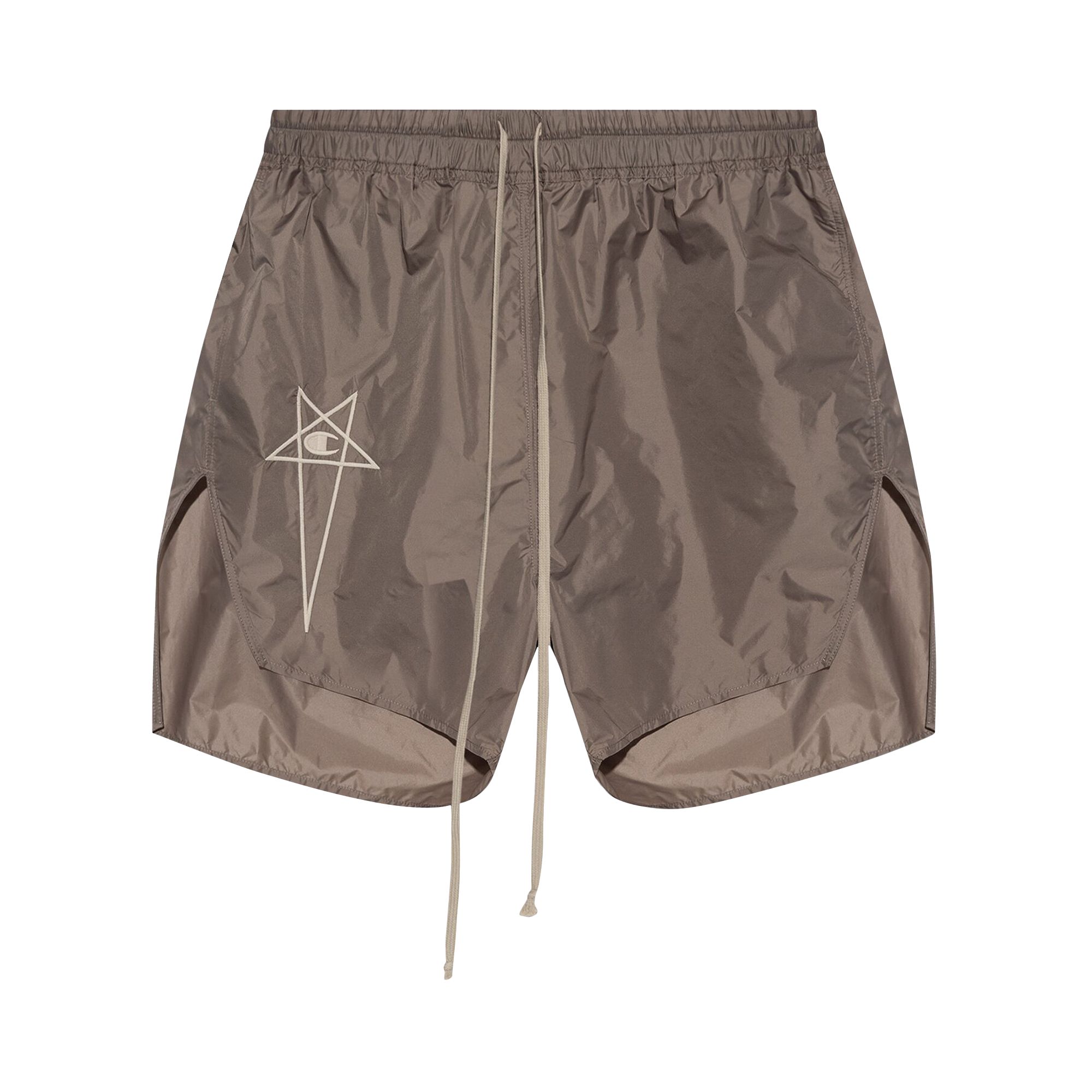 Pre-owned Rick Owens X Champion Woven Dolphin Boxers 'dust' In Grey
