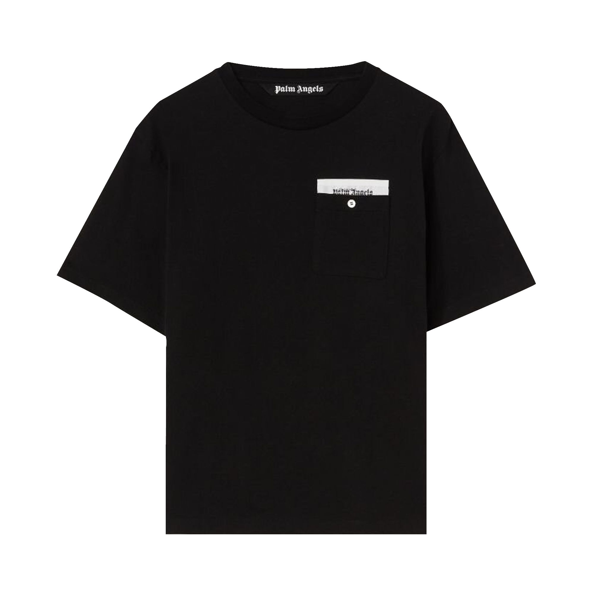 Palm Angels Sartorial Tape Pocket Tee 'Black/Off White' | Men's Size XL