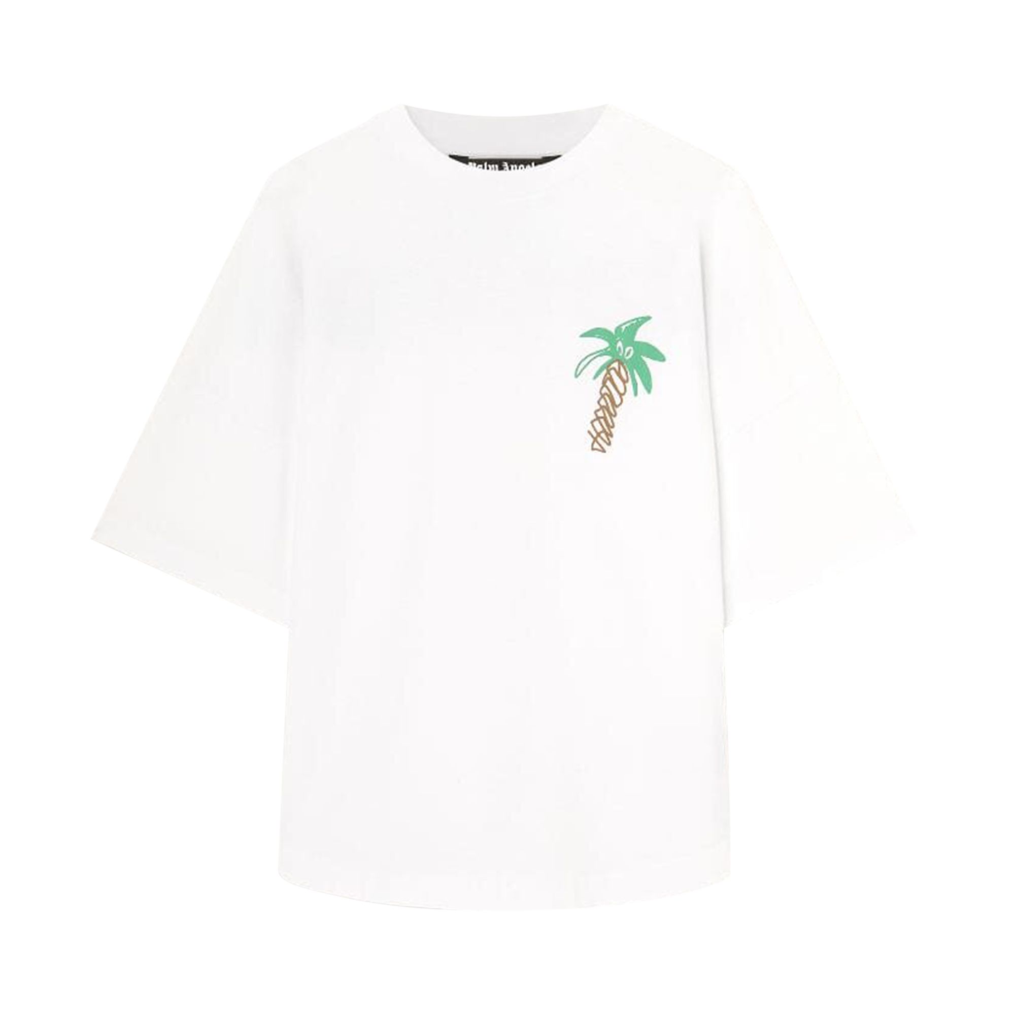 Palm Angels Sketchy Over Tee 'White/ Black' | Men's Size S