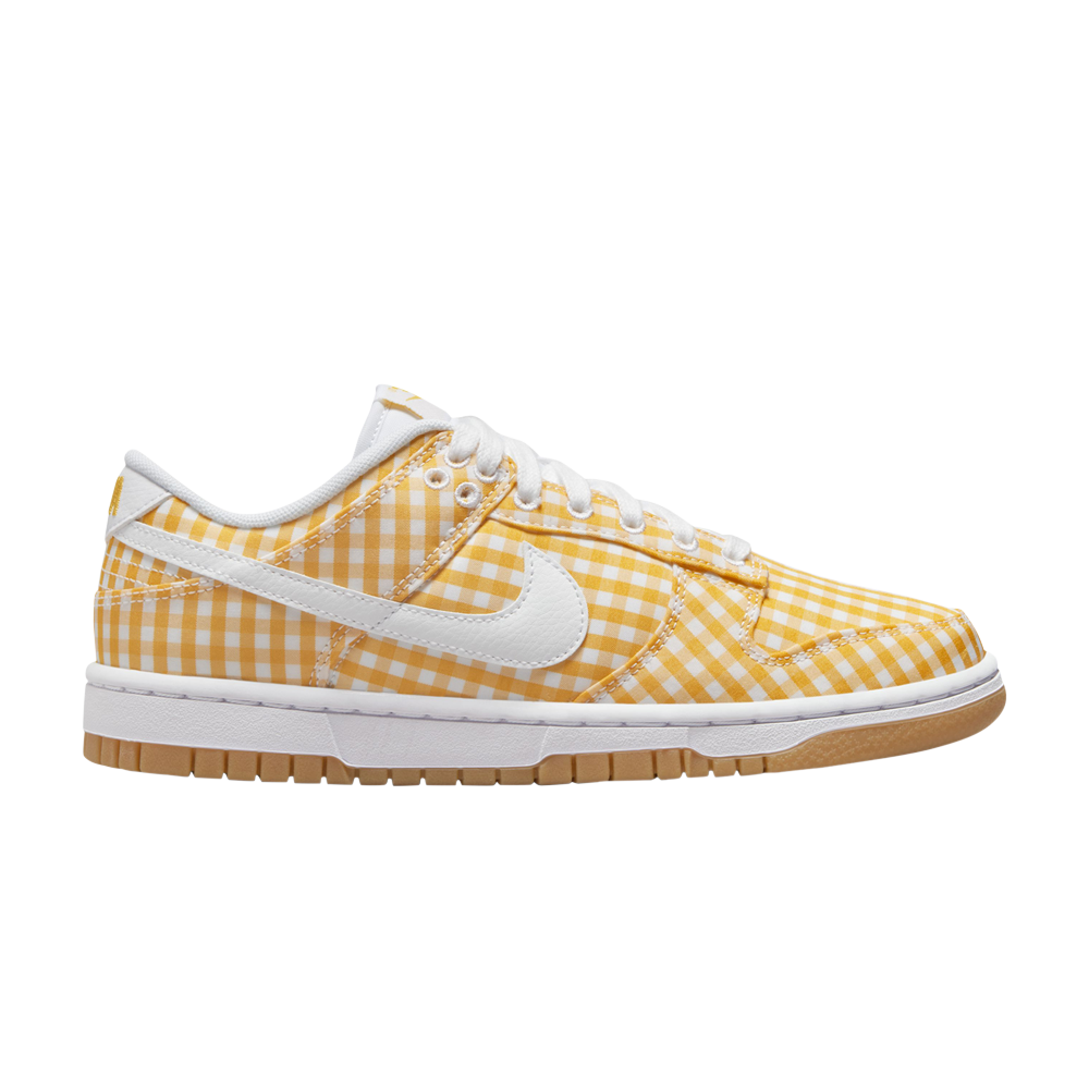Pre-owned Nike Wmns Dunk Low 'yellow Gingham'
