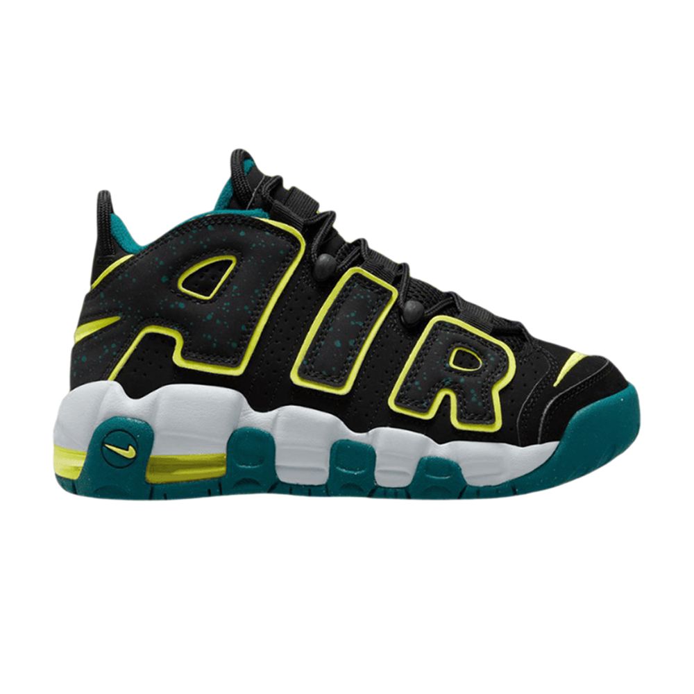 Pre-owned Nike Air More Uptempo Ps 'black Geode Teal' | Kid's Size 3