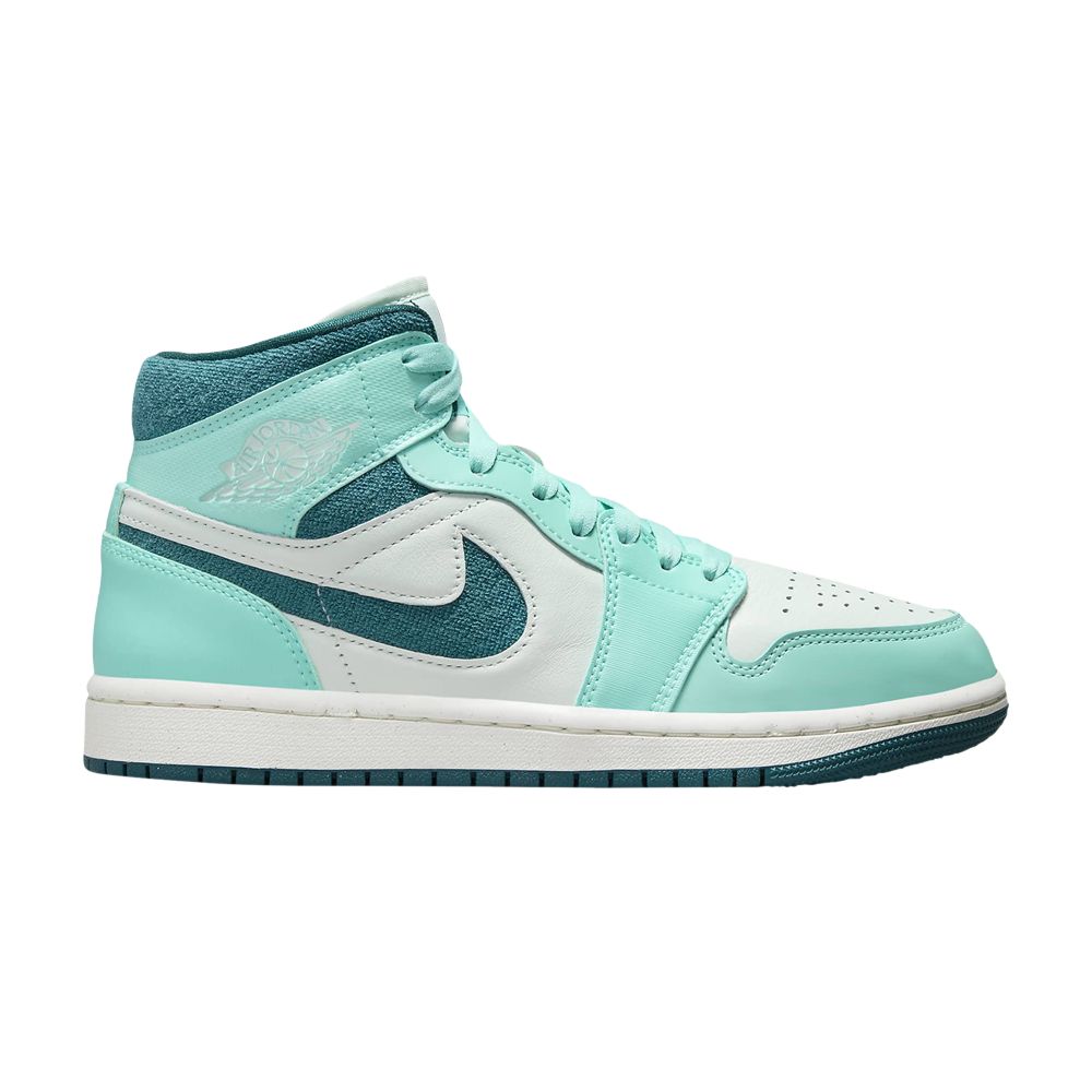 Pre-owned Air Jordan Wmns 1 Mid Se 'bleached Turquoise' In Blue