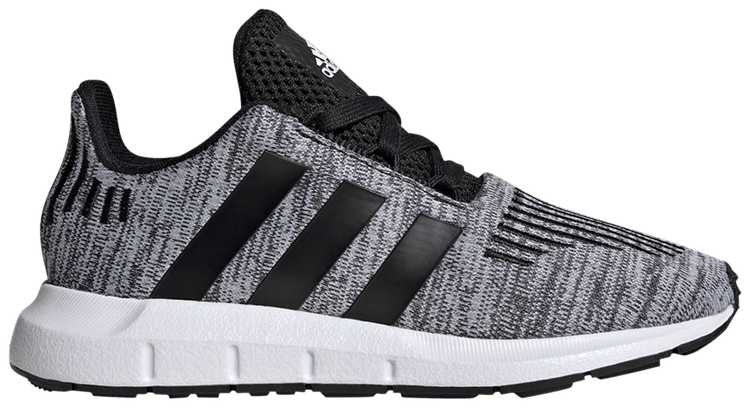 Adidas Swift Run 10 Little Kid Black White