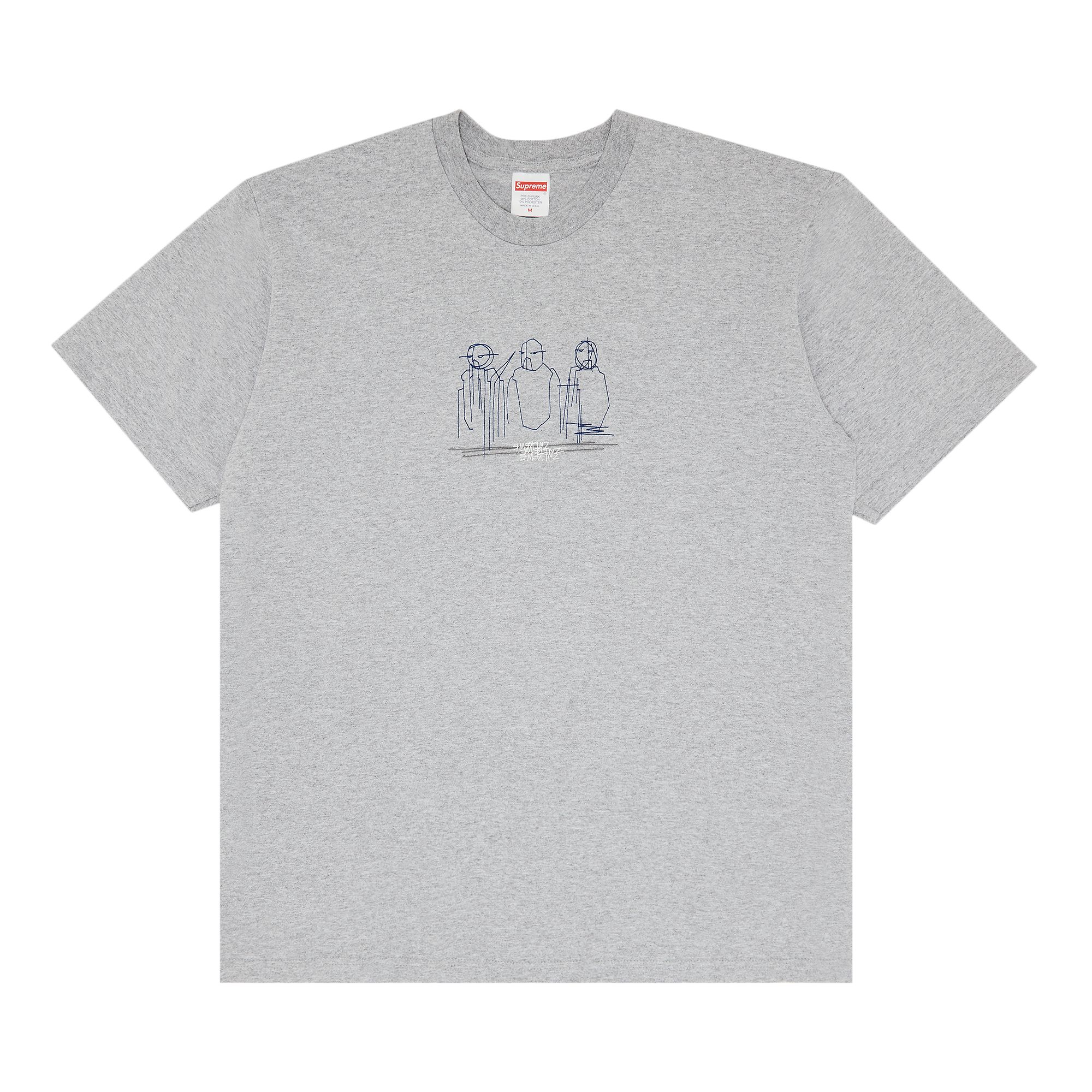 SUPREME SUPREME THREE KINGS TEE 'HEATHER GREY'