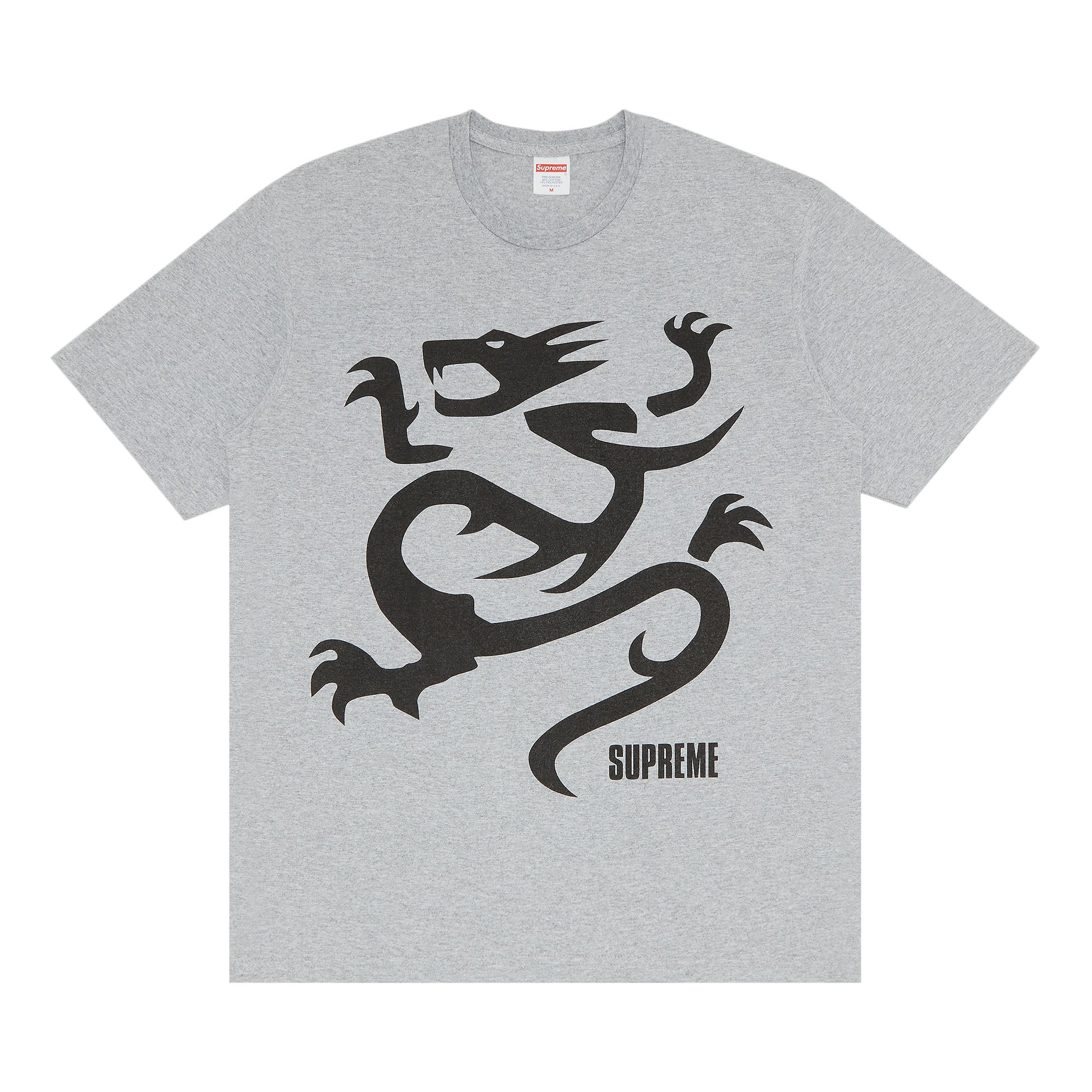 Pre-owned Supreme Mobb Deep Dragon Tee 'heather Grey'