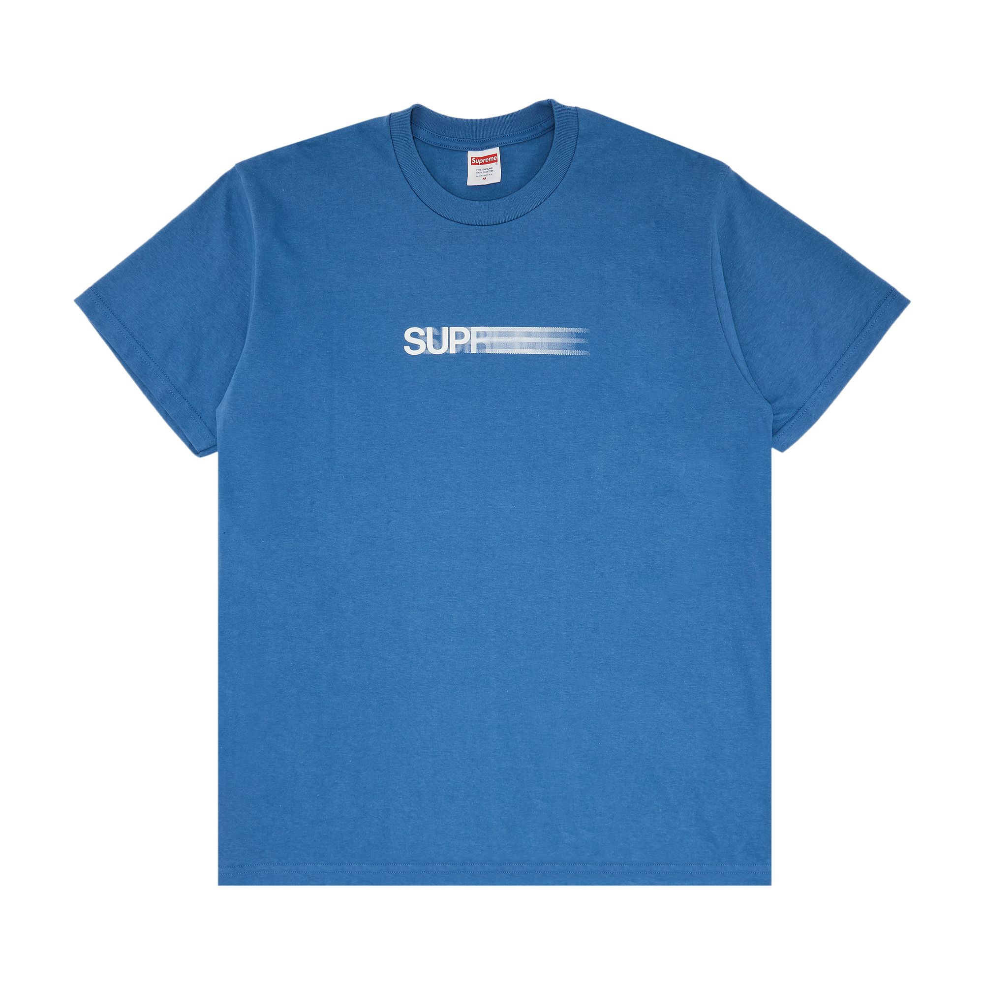 SUPREME SUPREME MOTION LOGO TEE 'FADED BLUE'