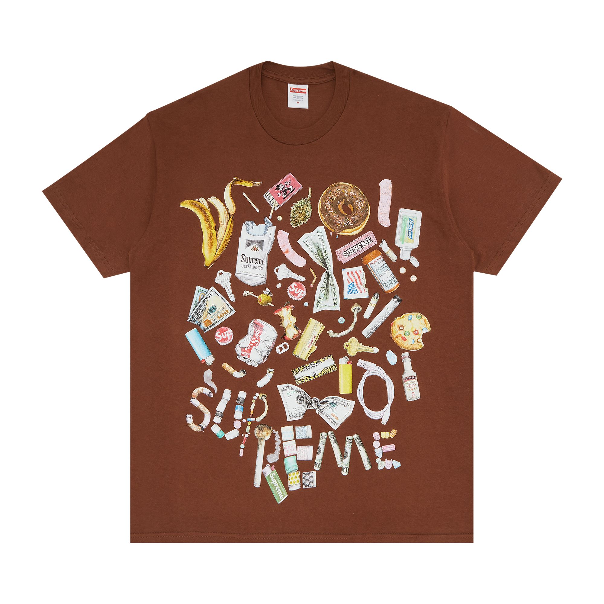SUPREME SUPREME TRASH TEE 'BROWN'