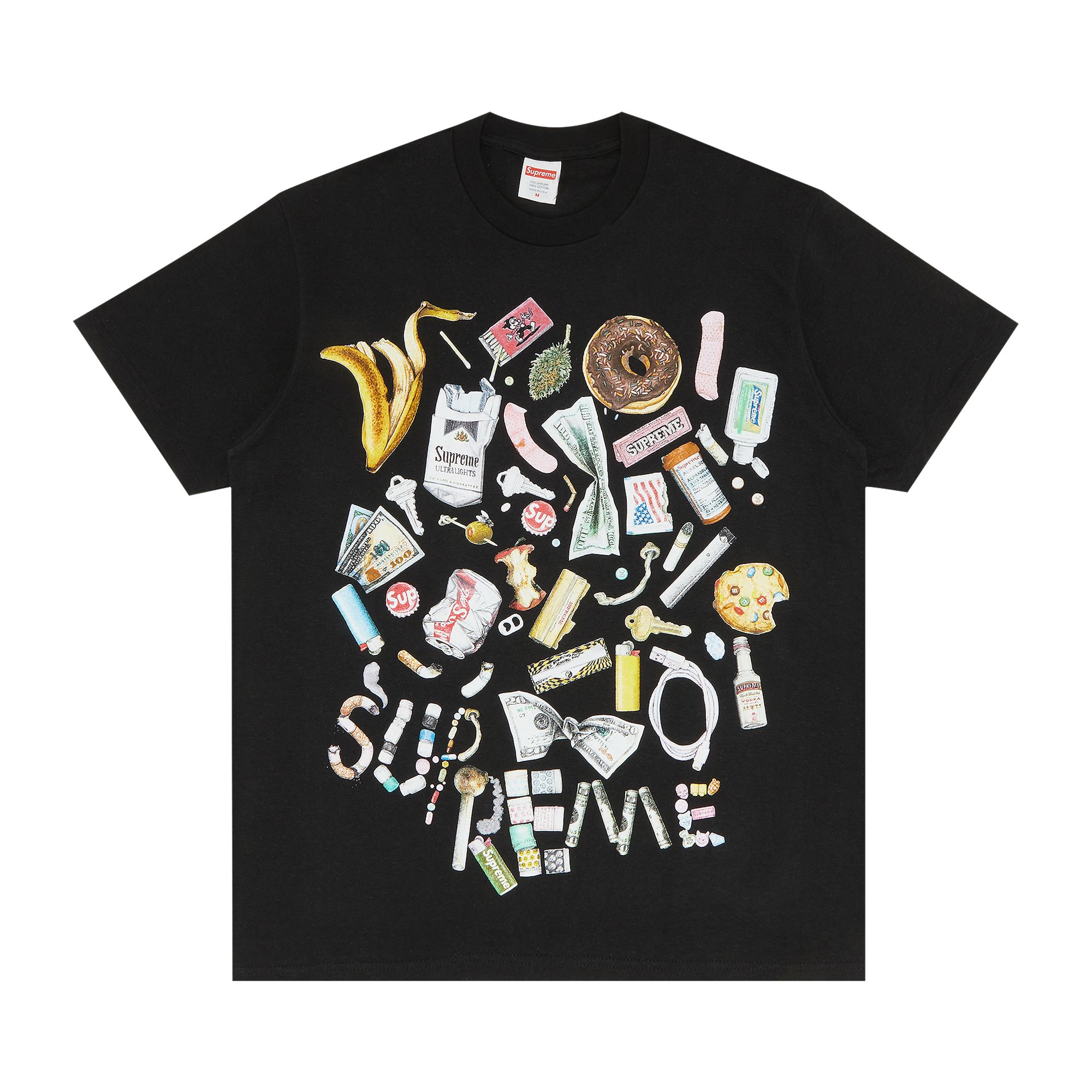 SUPREME SUPREME TRASH TEE 'BLACK'
