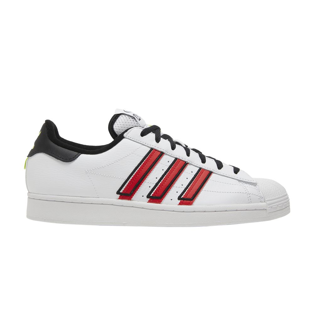 ADIDAS ORIGINALS SUPERSTAR 'WHITE VIVID RED'