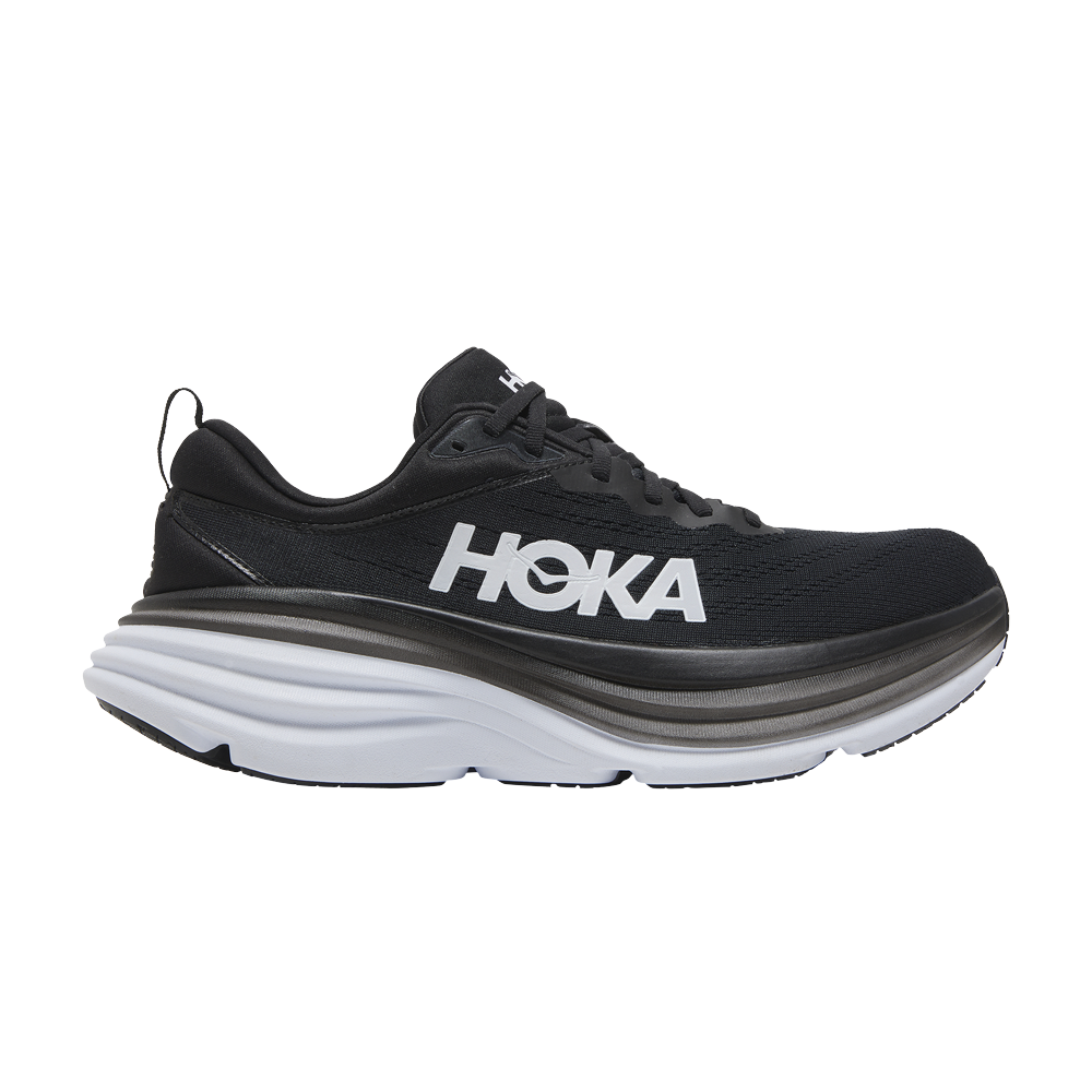 Pre-owned Hoka One One Bondi 8 'black White'