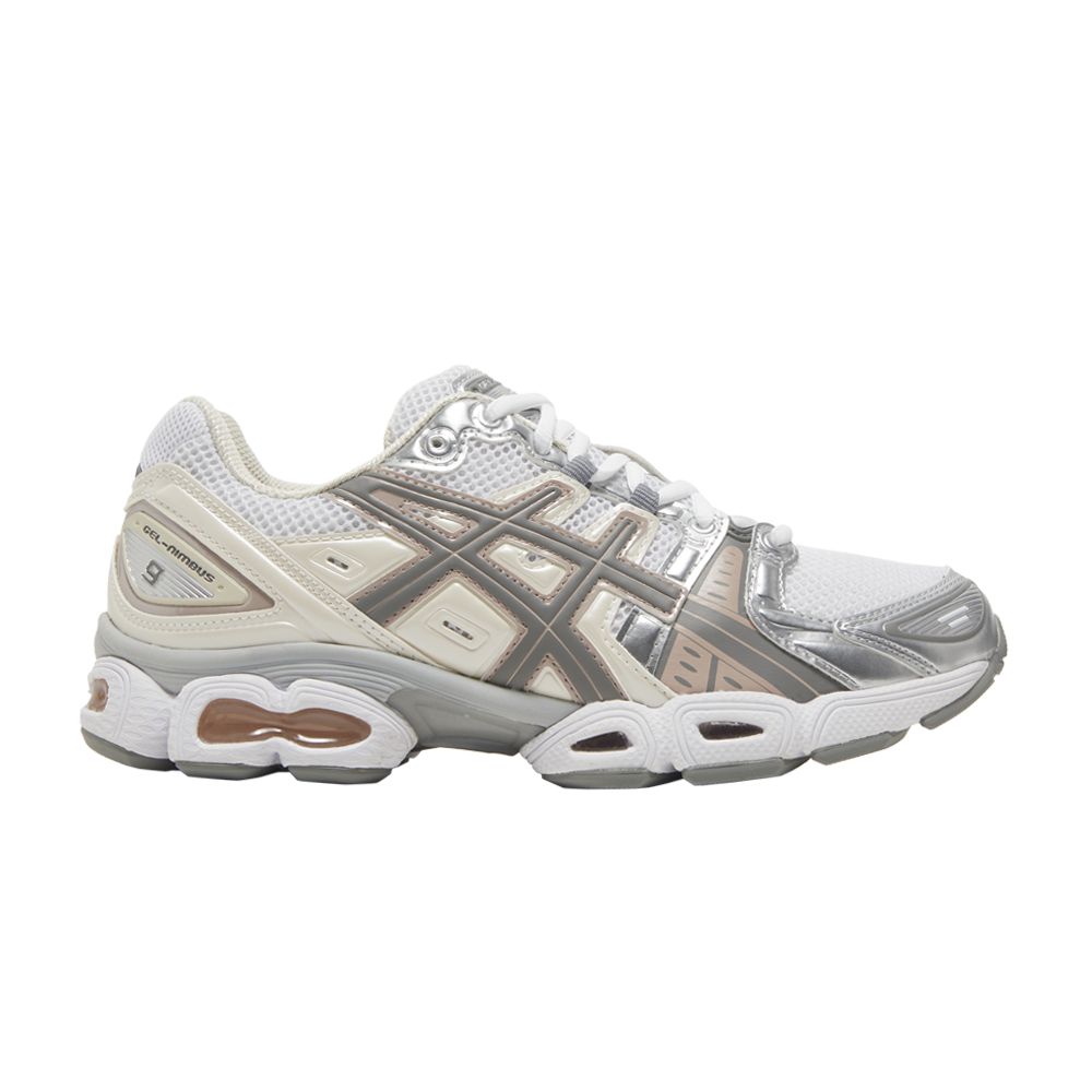 Pre-owned Asics Wmns Gel Nimbus 9 'white Oatmeal'