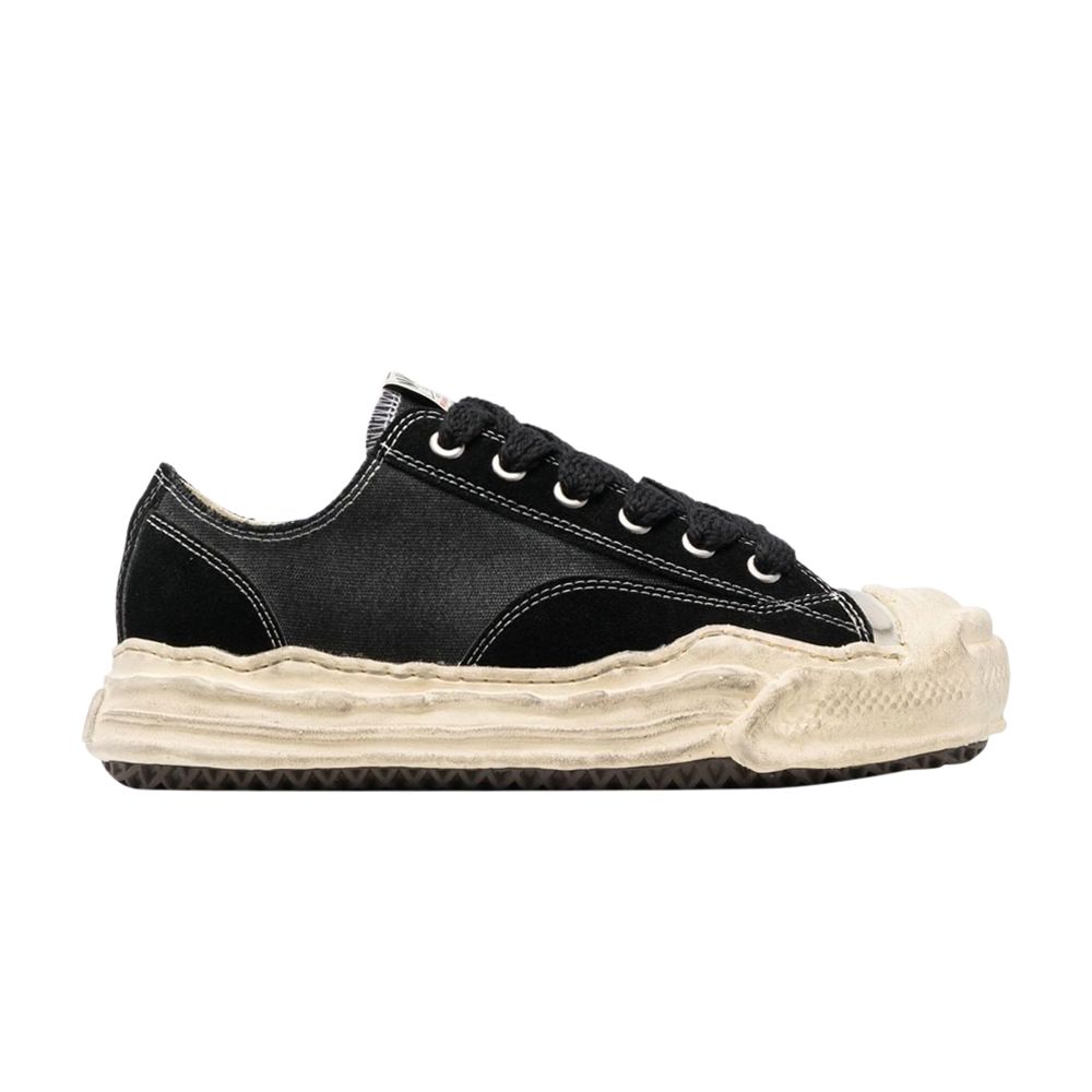 Pre-owned Miharayasuhiro Maison Mihara Yasuhiro Maison Mihara Yasuhiro Hank Distressed Canvas Low 'black' | Men's Size 41