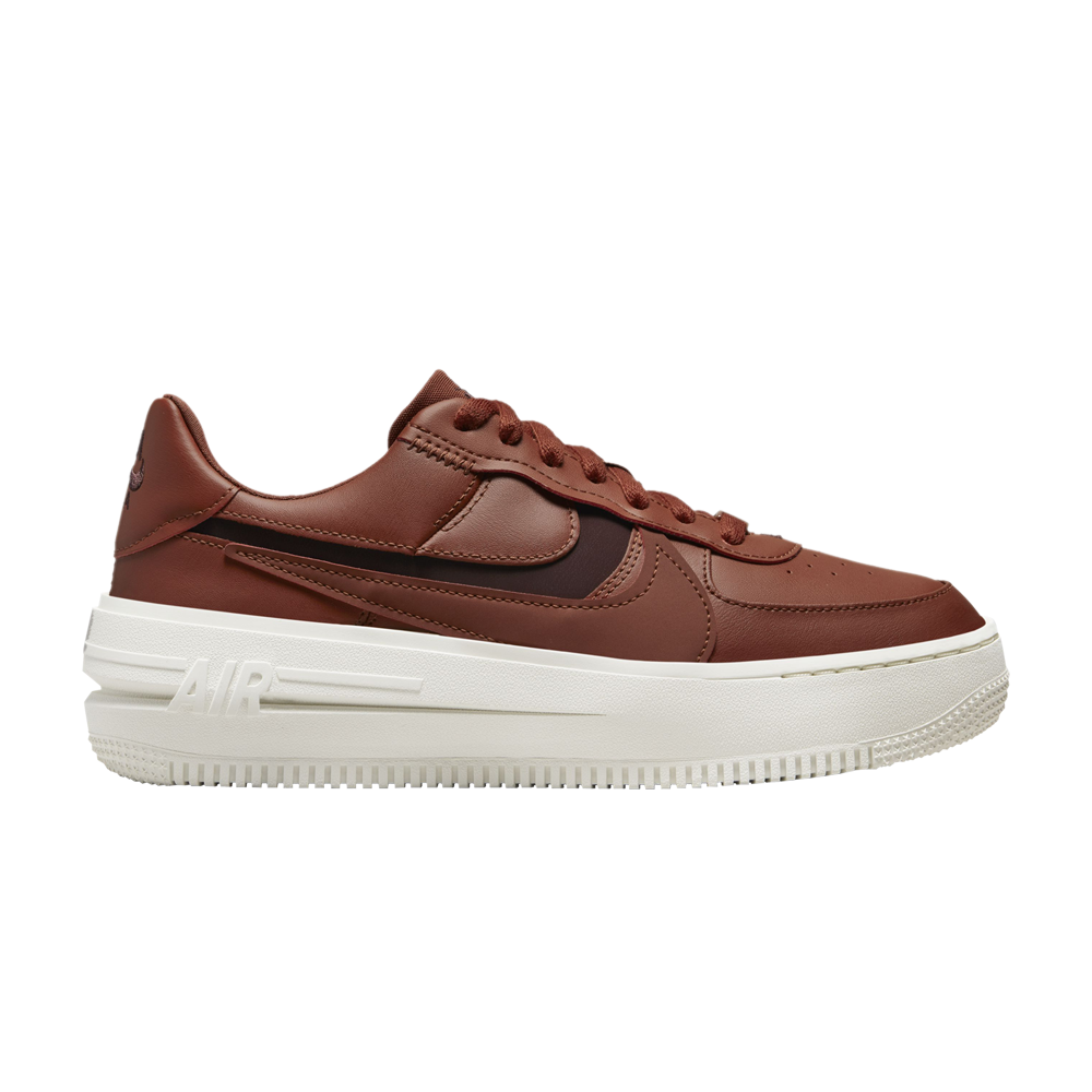Pre-owned Nike Wmns Air Force 1 Plt.af.orm 'mars Stone' In Red