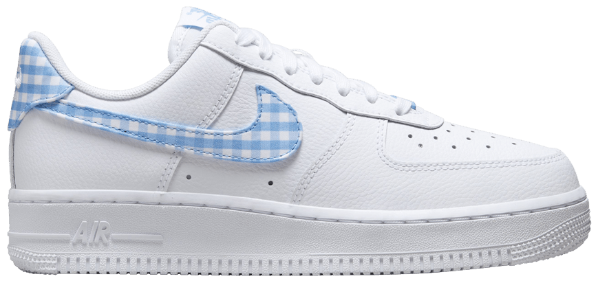Wmns Air Force 1 '07 Essential 'university Blue Gingham'