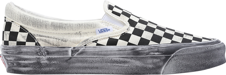 OG Classic Slip On LX Stressed   Black Checkerboard