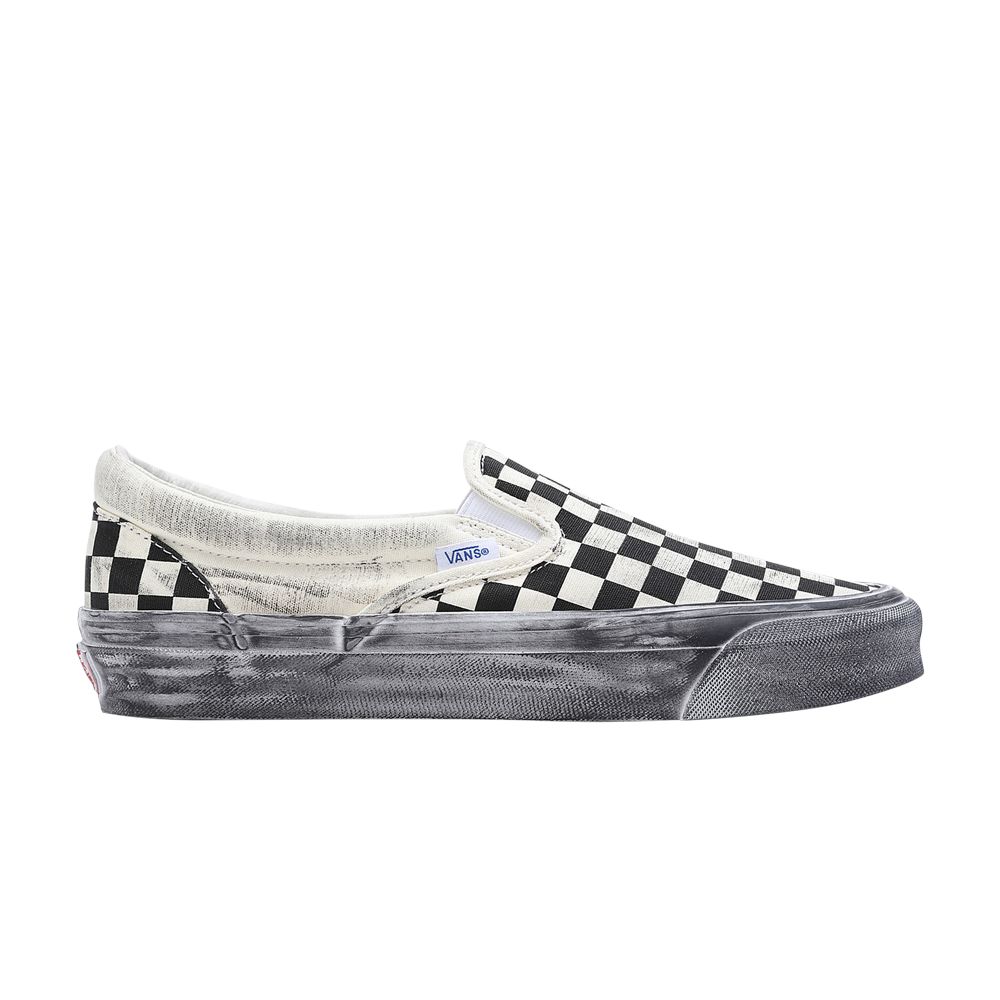 Pre-owned Vans Og Classic Slip-on Lx 'stressed - Black Checkerboard'