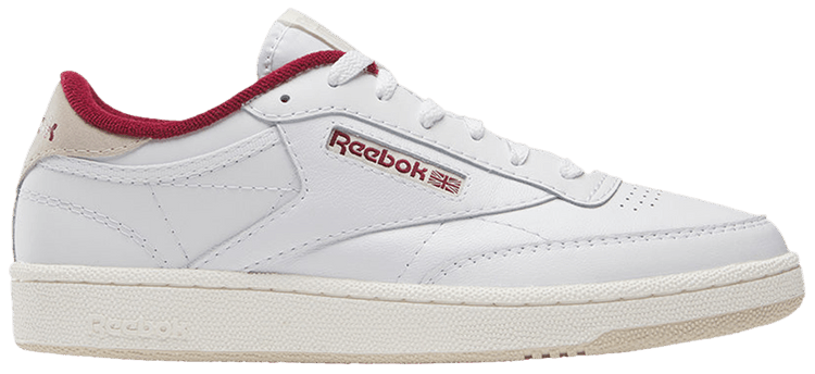 Reebok Club C 85 White Classic Maroon