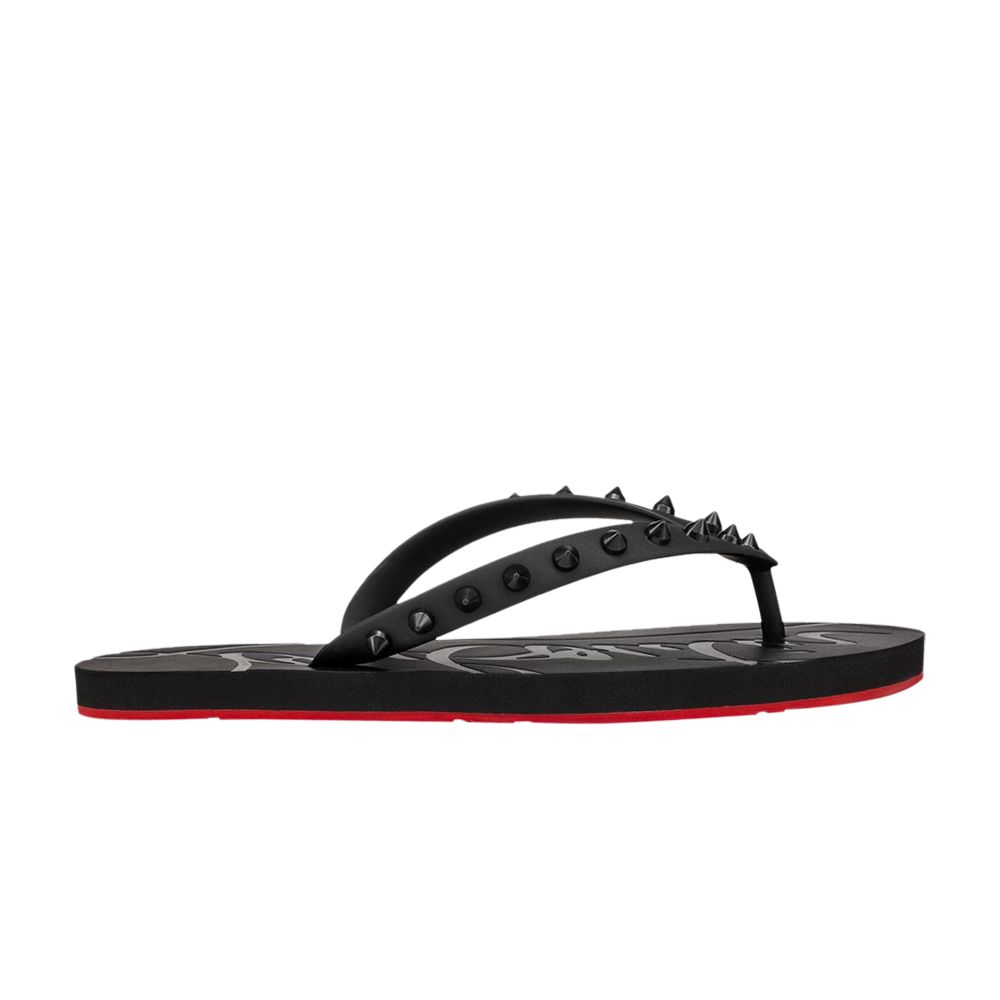 Pre-owned Christian Louboutin Wmns Loubi Flip 'black' | Women's Size 35