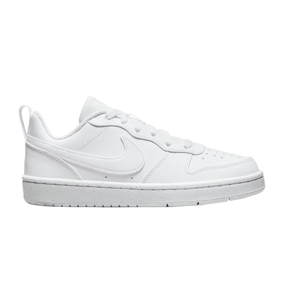 Pre-owned Nike Court Borough Low Recraft Gs 'triple White' | Kid's Size 11