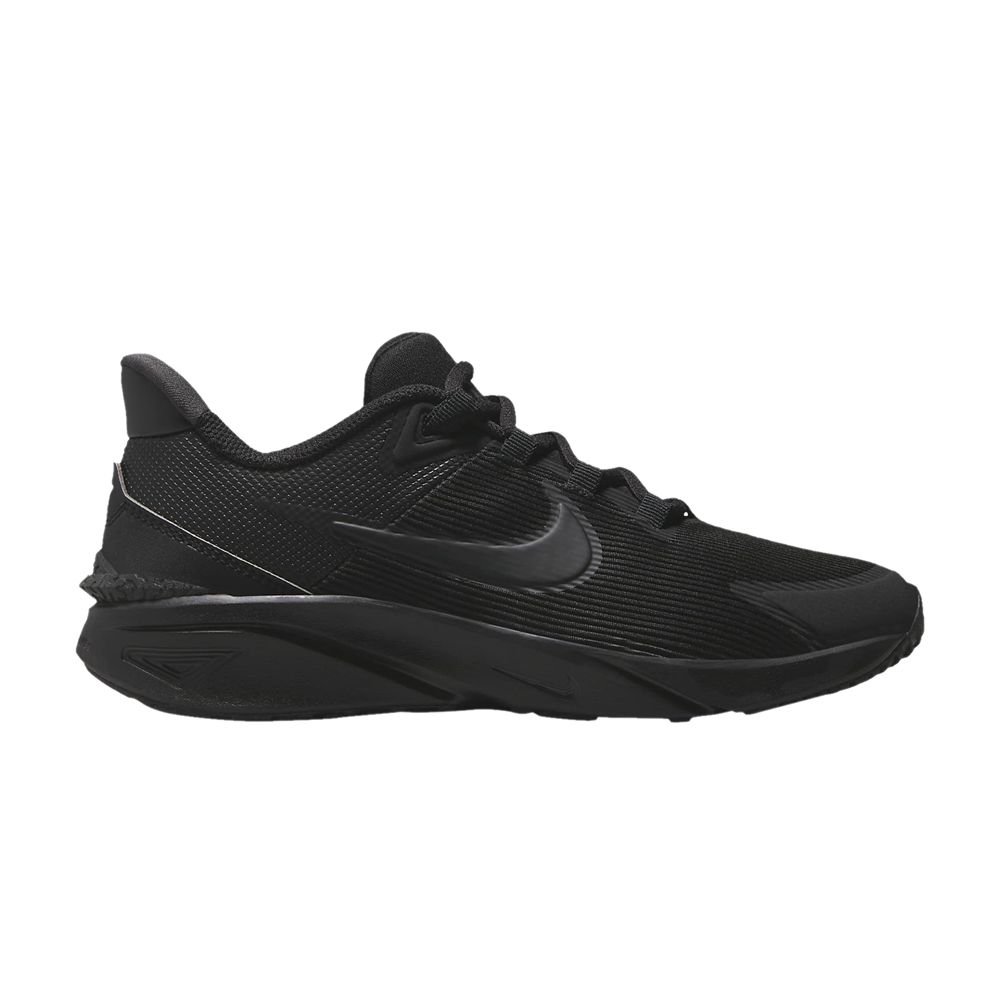 Pre-owned Nike Star Runner 4 Gs 'triple Black' | Kid's Size 4